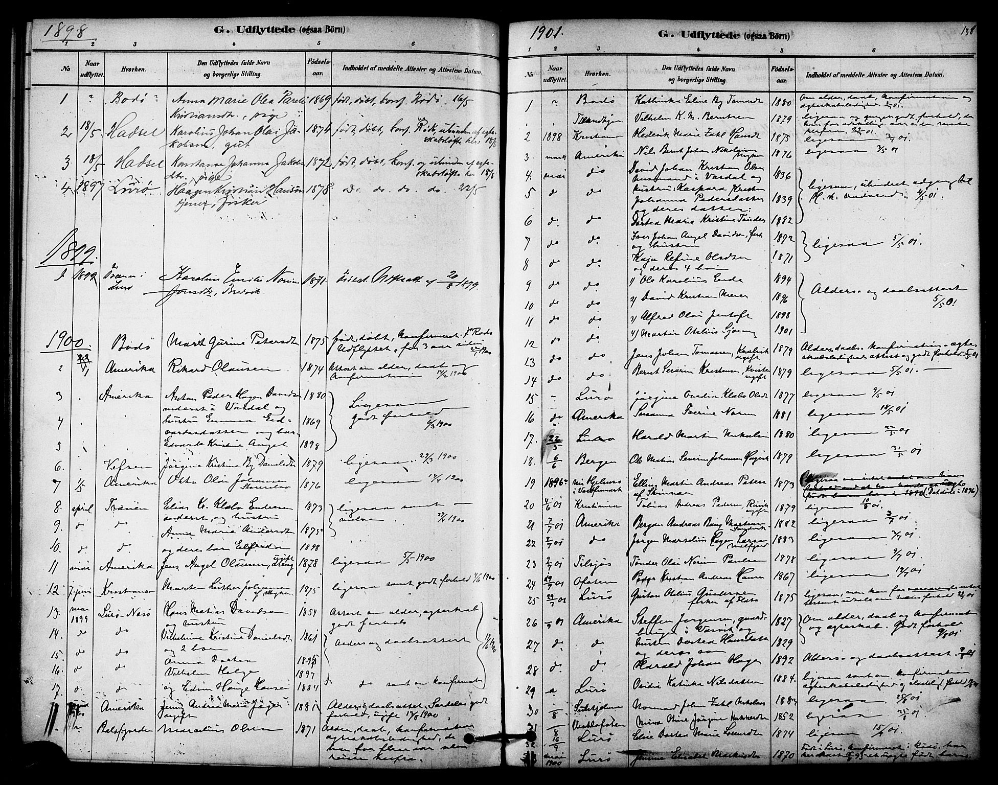 Ministerialprotokoller, klokkerbøker og fødselsregistre - Nordland, SAT/A-1459/841/L0609: Parish register (official) no. 841A13, 1878-1902, p. 138