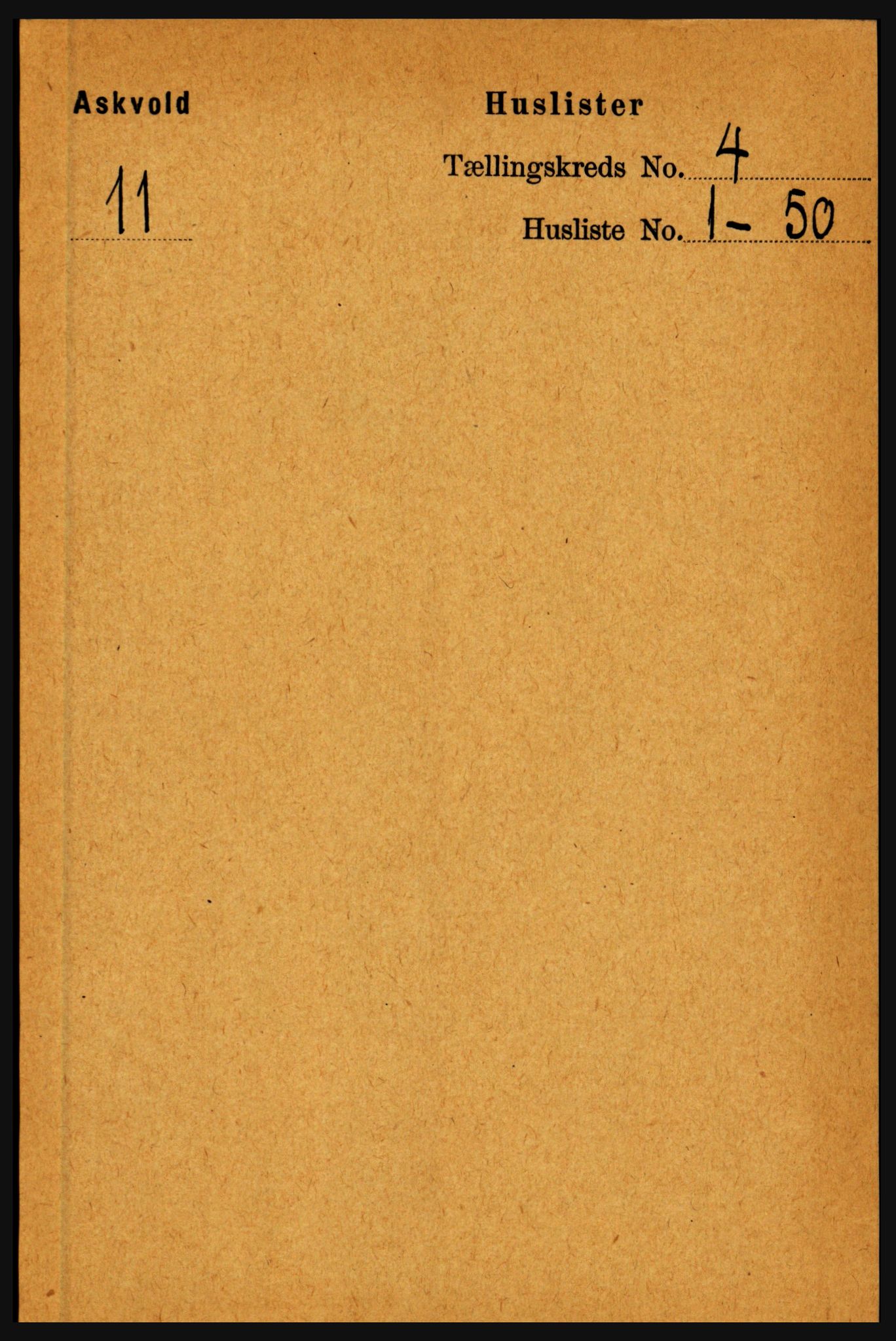 RA, 1891 census for 1428 Askvoll, 1891, p. 1188