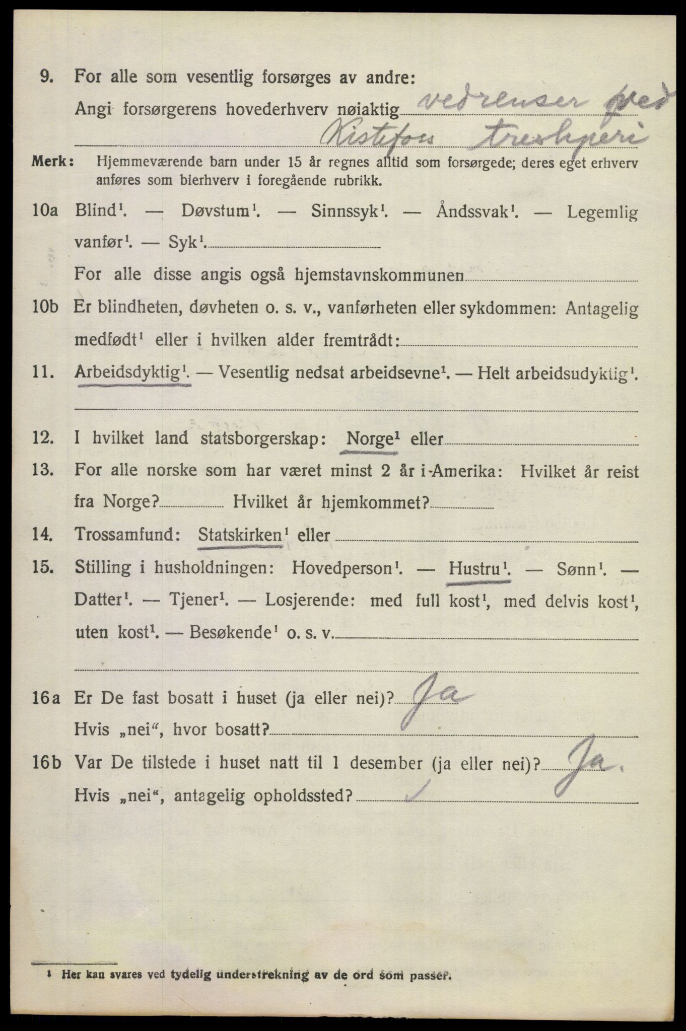 SAKO, 1920 census for Norderhov, 1920, p. 20345