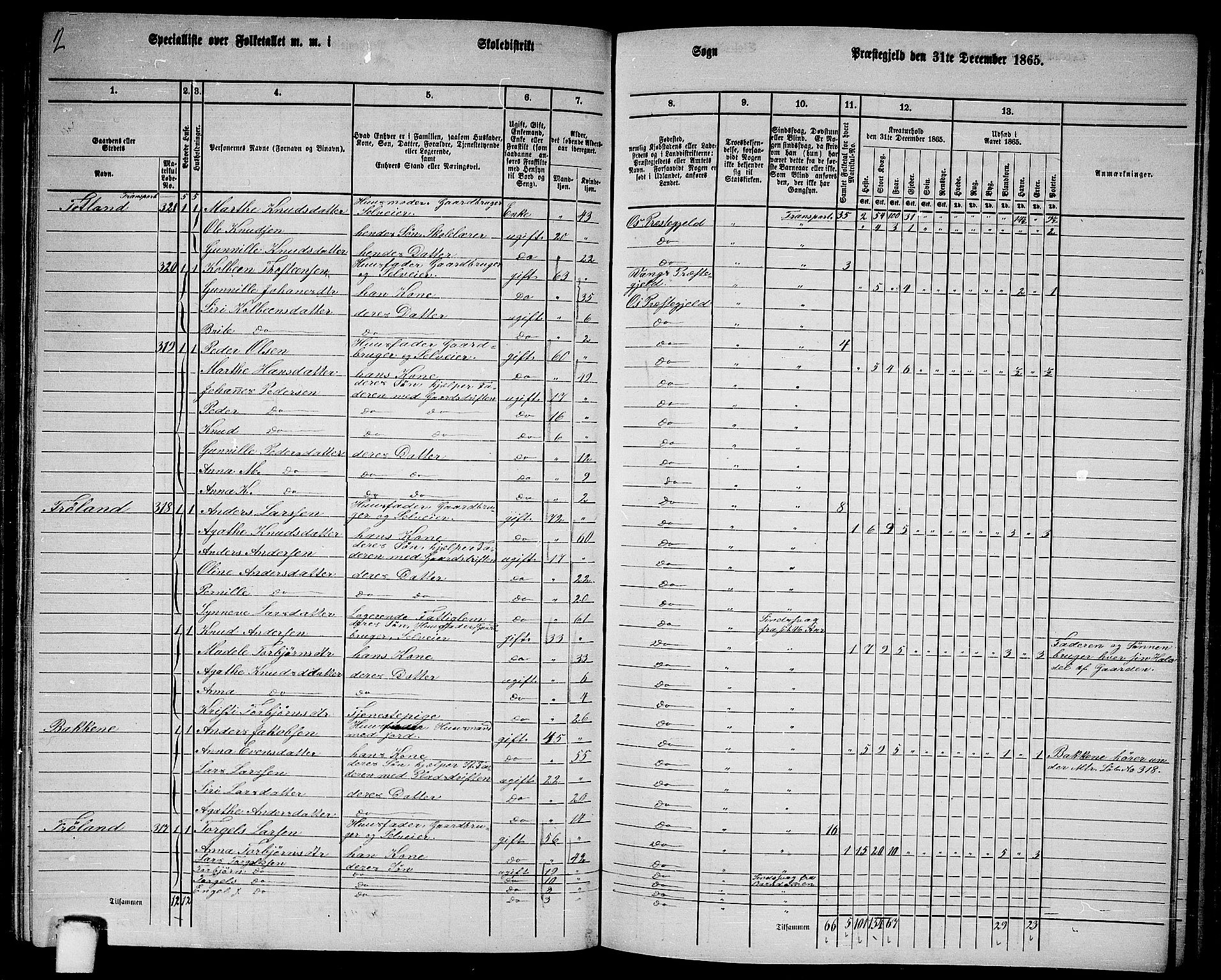 RA, 1865 census for Os, 1865, p. 126