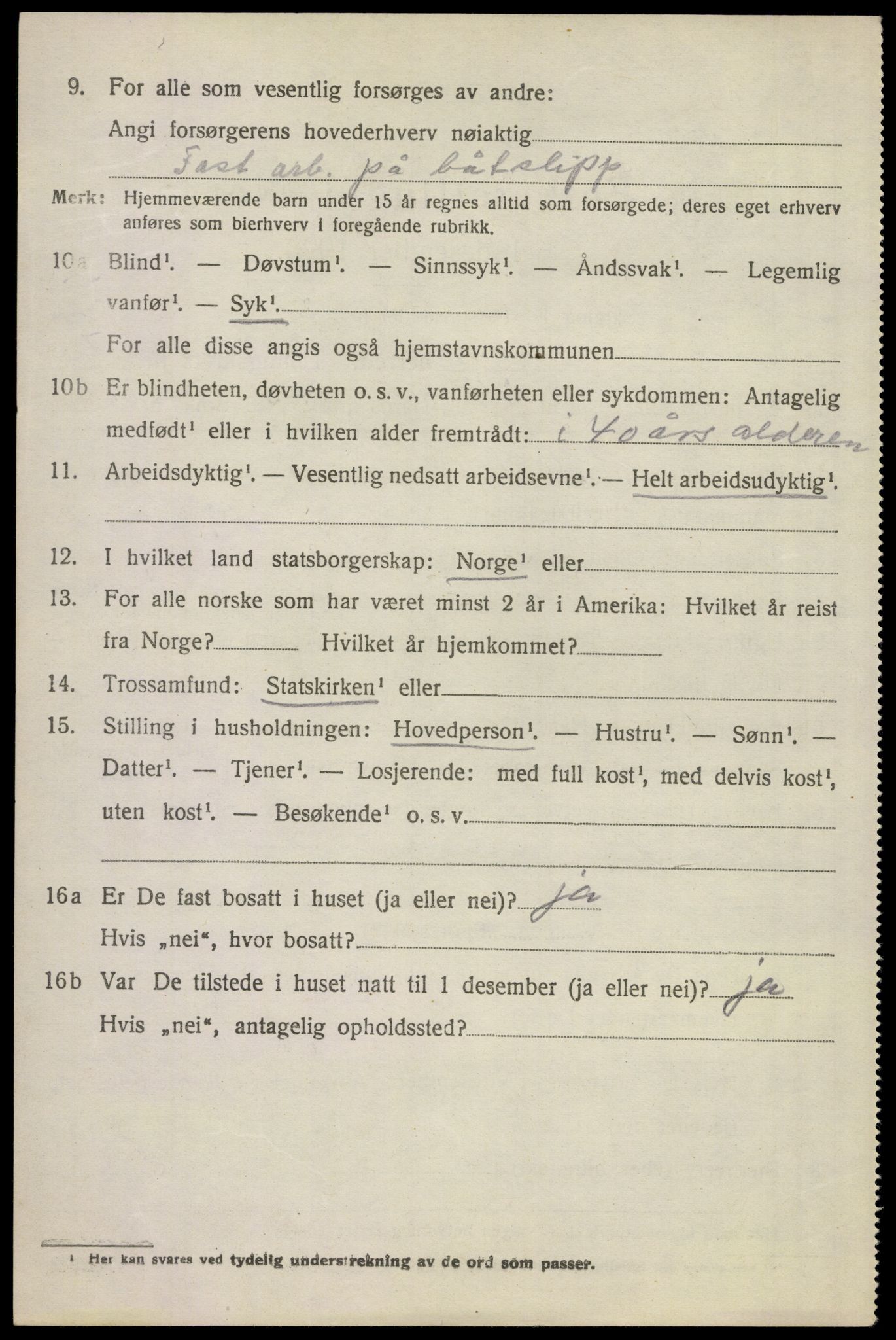 SAKO, 1920 census for Sem, 1920, p. 3582