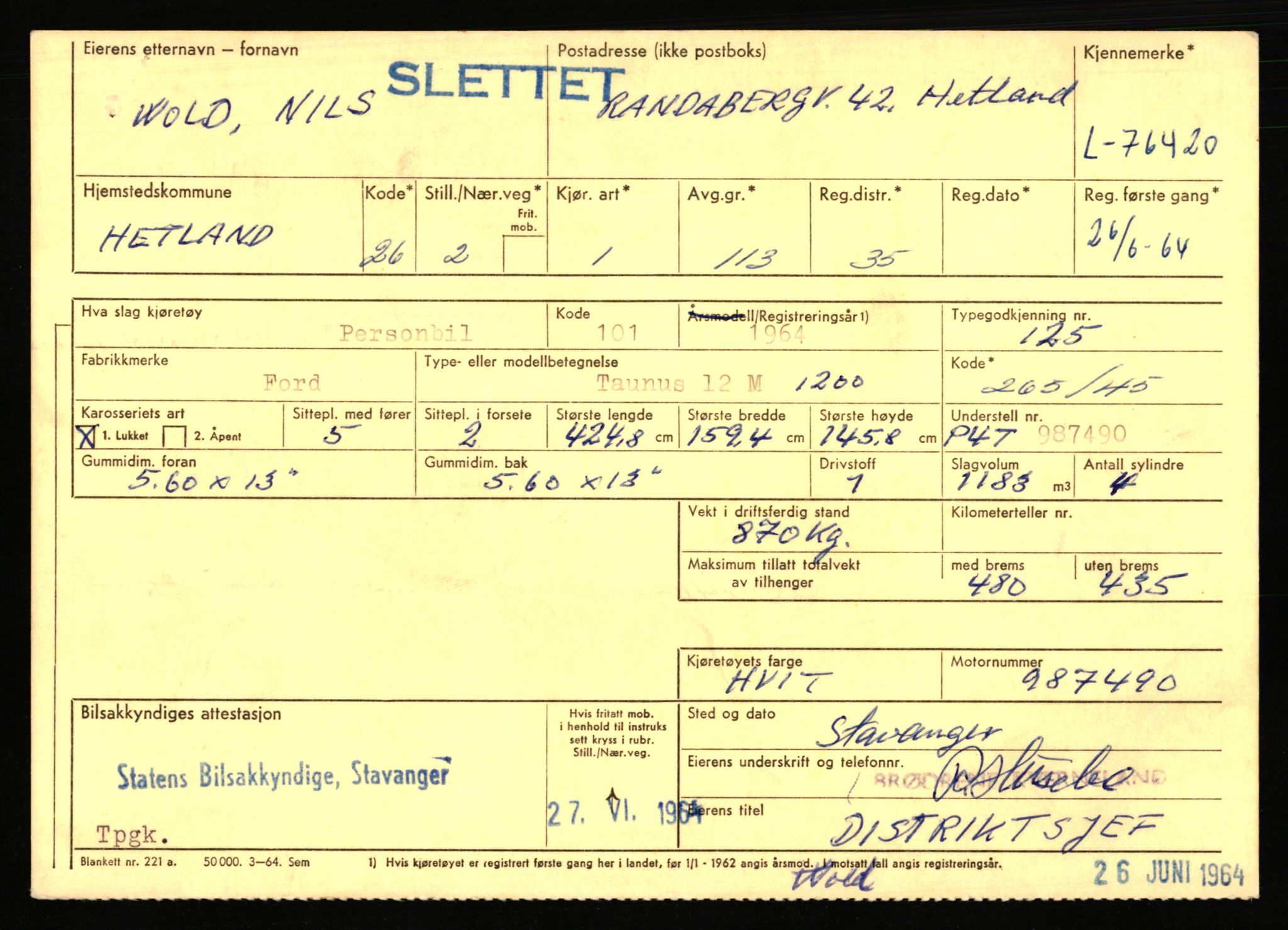 Stavanger trafikkstasjon, AV/SAST-A-101942/0/F/L0068: L-75000 - L-76799, 1930-1971, p. 1733