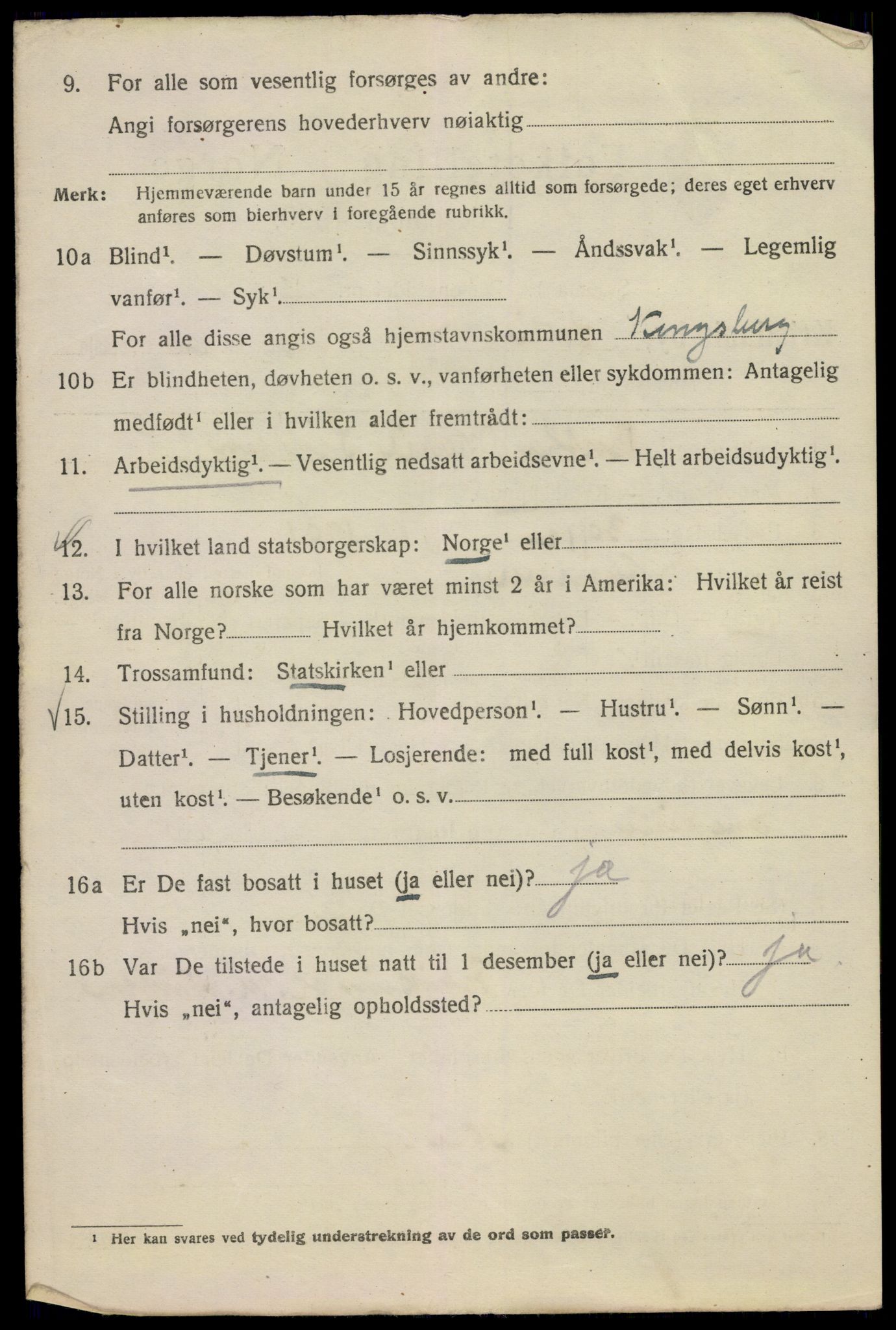 SAO, 1920 census for Kristiania, 1920, p. 563742