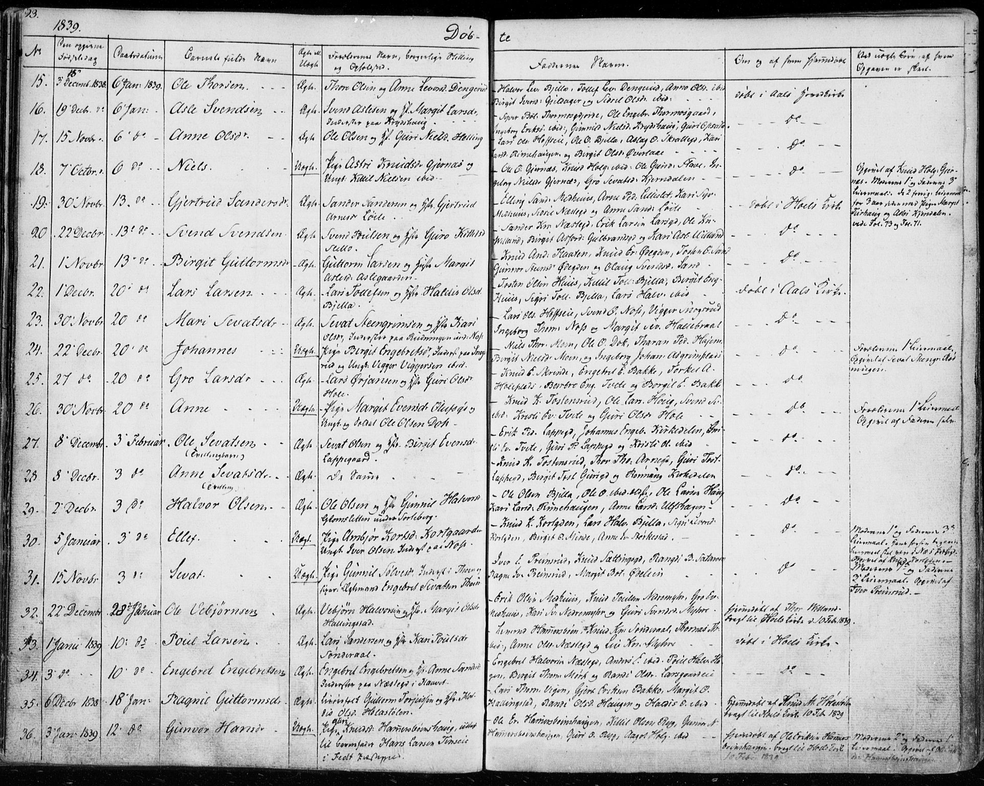 Ål kirkebøker, AV/SAKO-A-249/F/Fa/L0005: Parish register (official) no. I 5, 1825-1848, p. 93