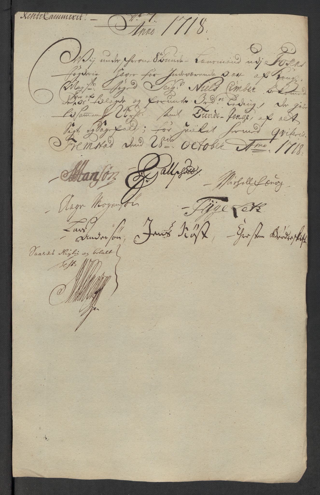 Rentekammeret inntil 1814, Reviderte regnskaper, Fogderegnskap, AV/RA-EA-4092/R57/L3866: Fogderegnskap Fosen, 1718, p. 190