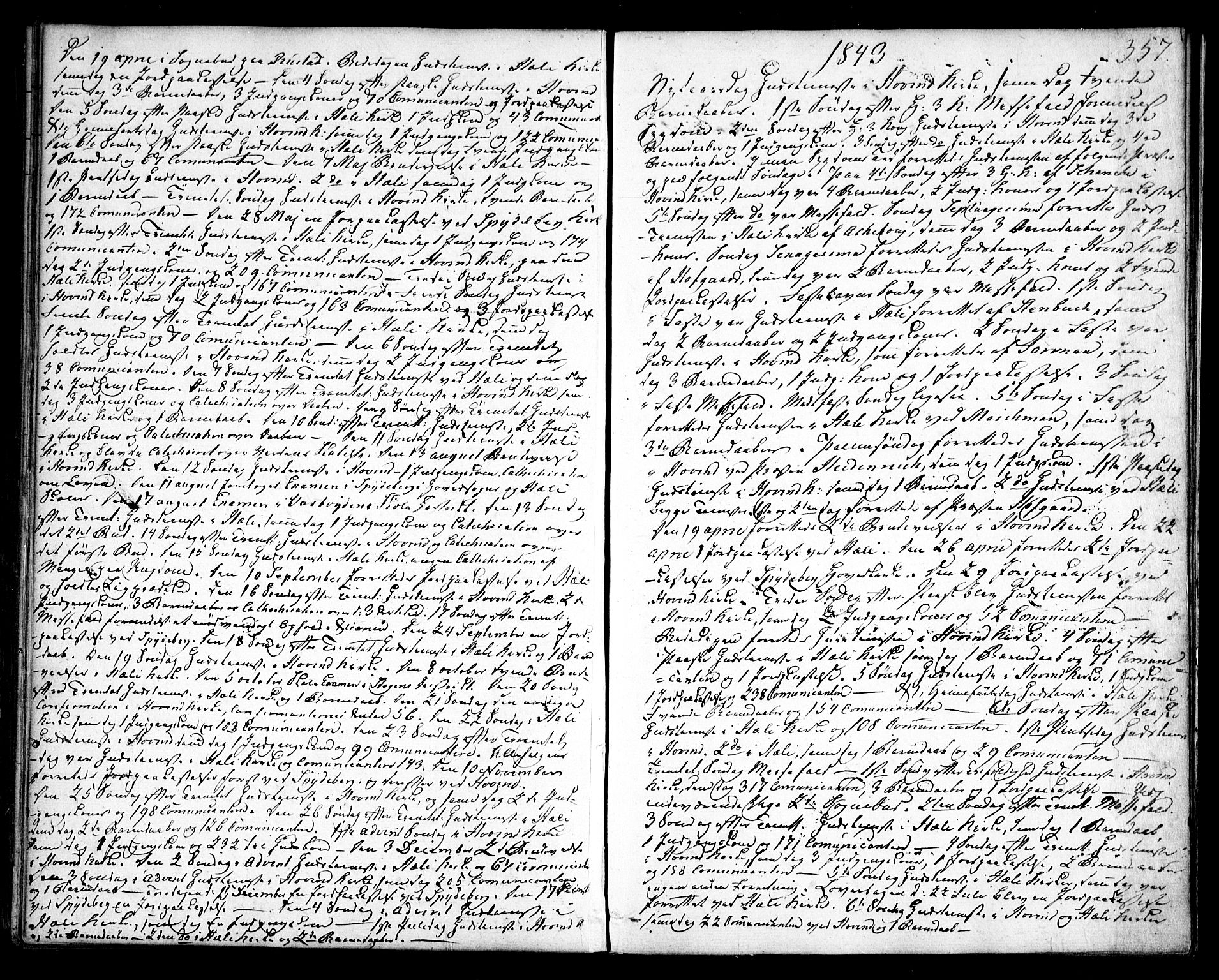 Spydeberg prestekontor Kirkebøker, SAO/A-10924/F/Fa/L0005: Parish register (official) no. I 5, 1842-1862, p. 357