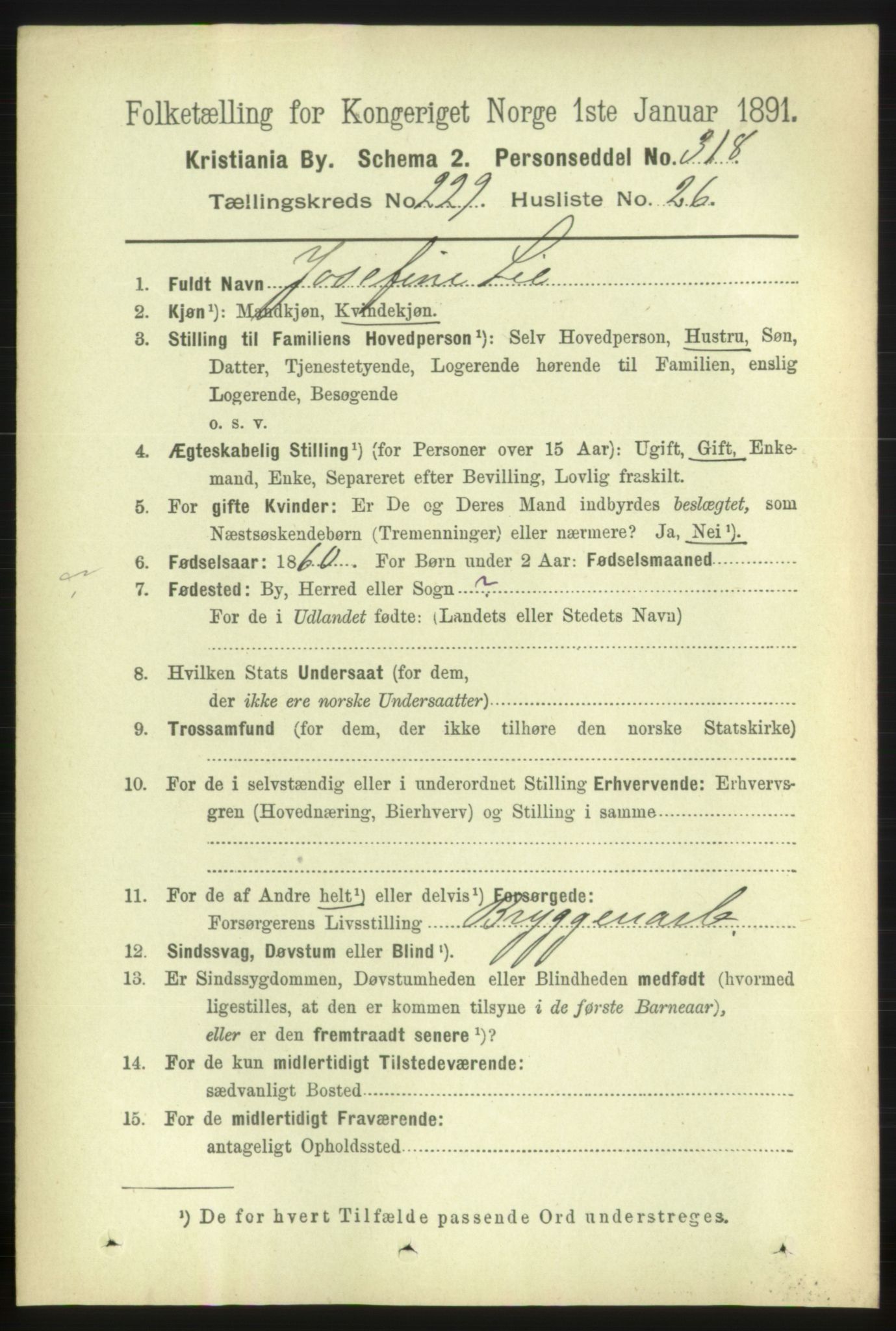 RA, 1891 census for 0301 Kristiania, 1891, p. 141471