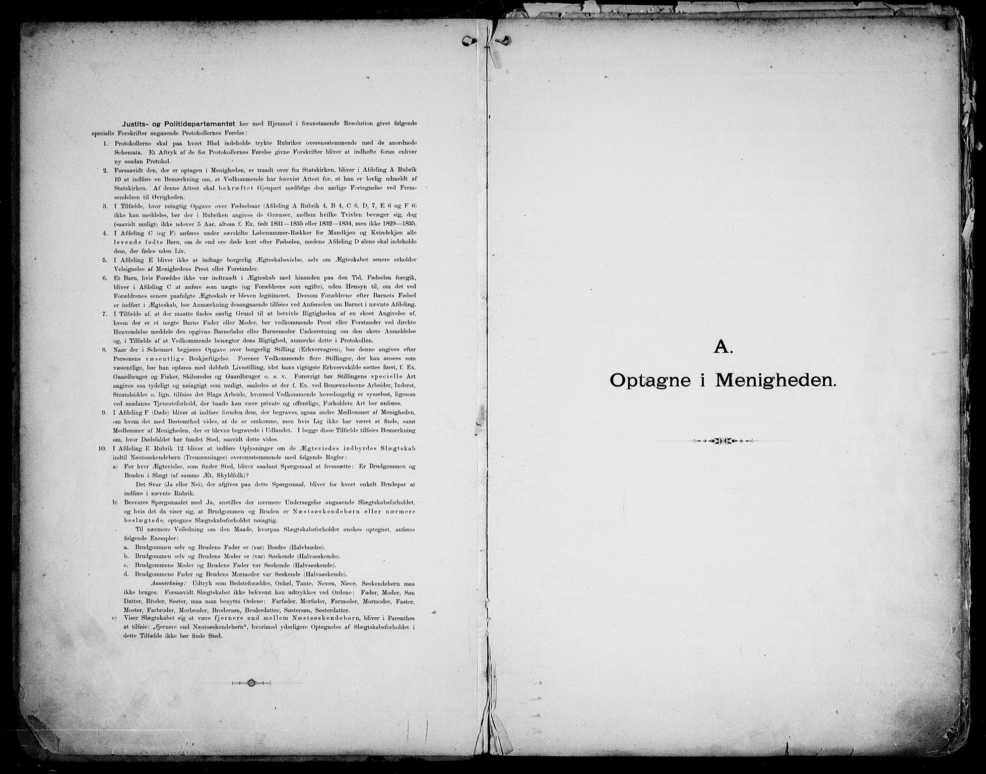 Første Metodistkirke Oslo -  menighetsprotokoller, SAO/PAO-0067/F/L0004: Dissenter register no. 4, 1892-1927