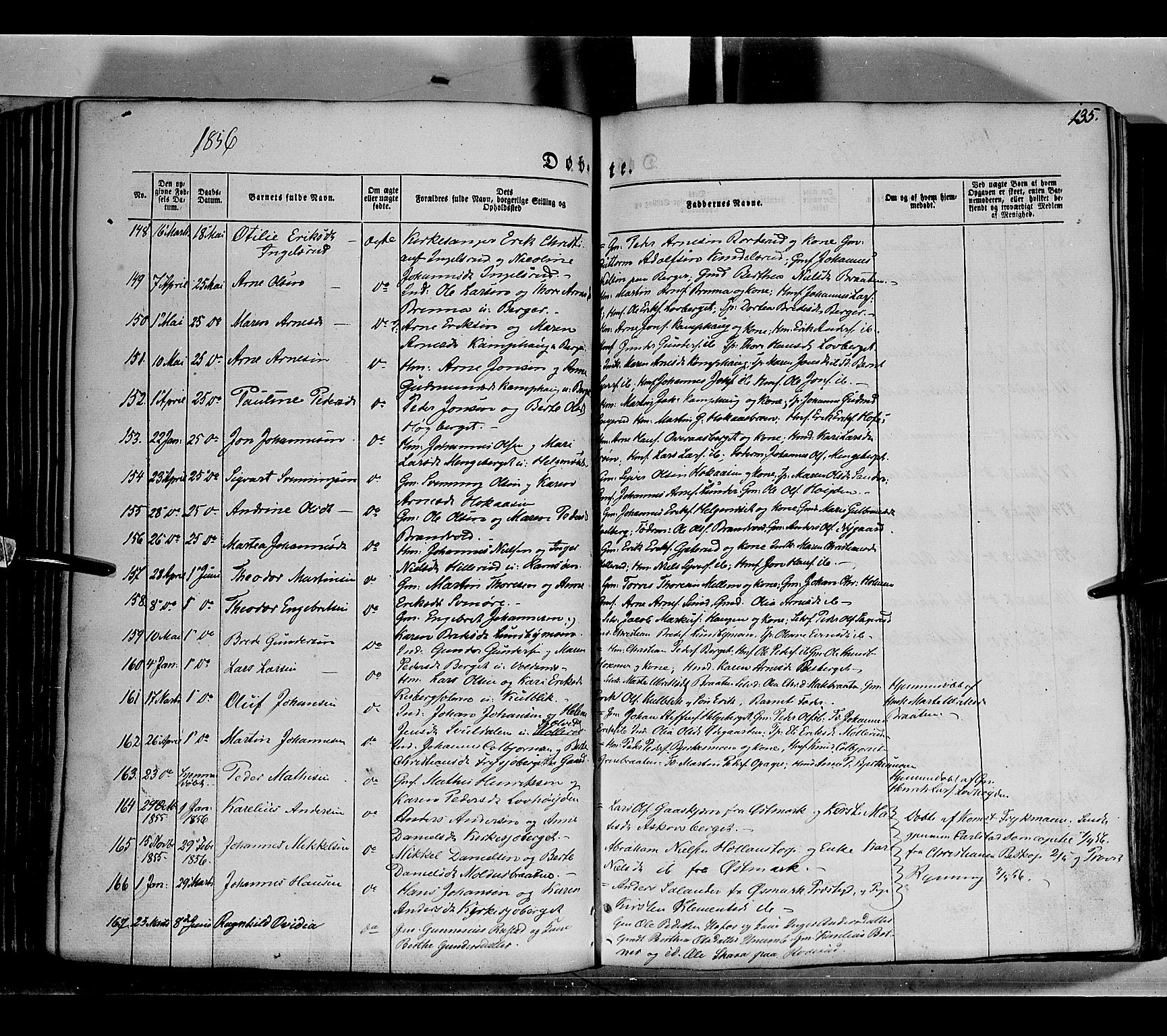 Grue prestekontor, AV/SAH-PREST-036/H/Ha/Haa/L0008: Parish register (official) no. 8, 1847-1858, p. 135