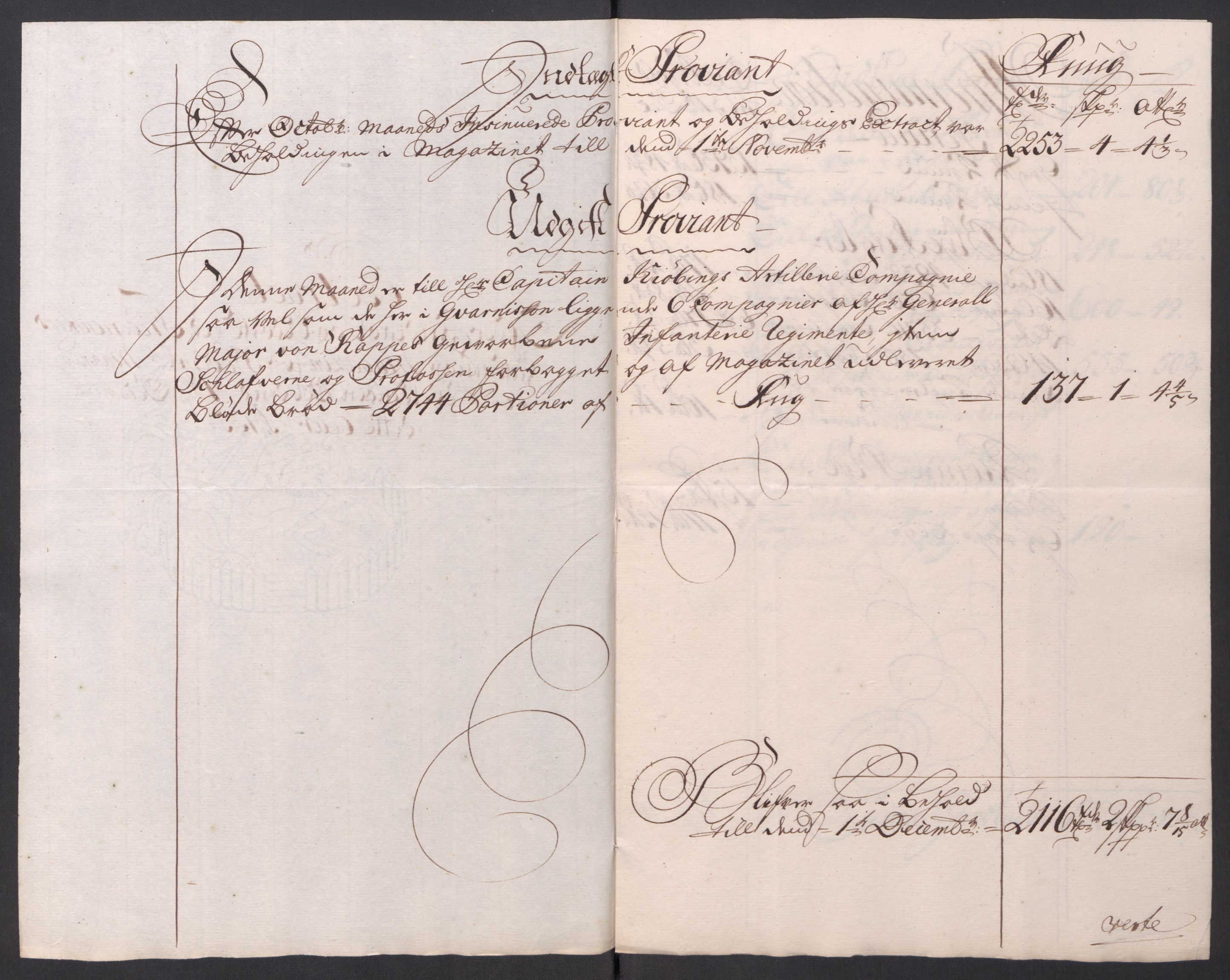 Kommanderende general (KG I) med Det norske krigsdirektorium, AV/RA-EA-5419/D/L0154: Fredriksten festning: Brev, inventarfortegnelser og regnskapsekstrakter, 1730-1739, p. 415