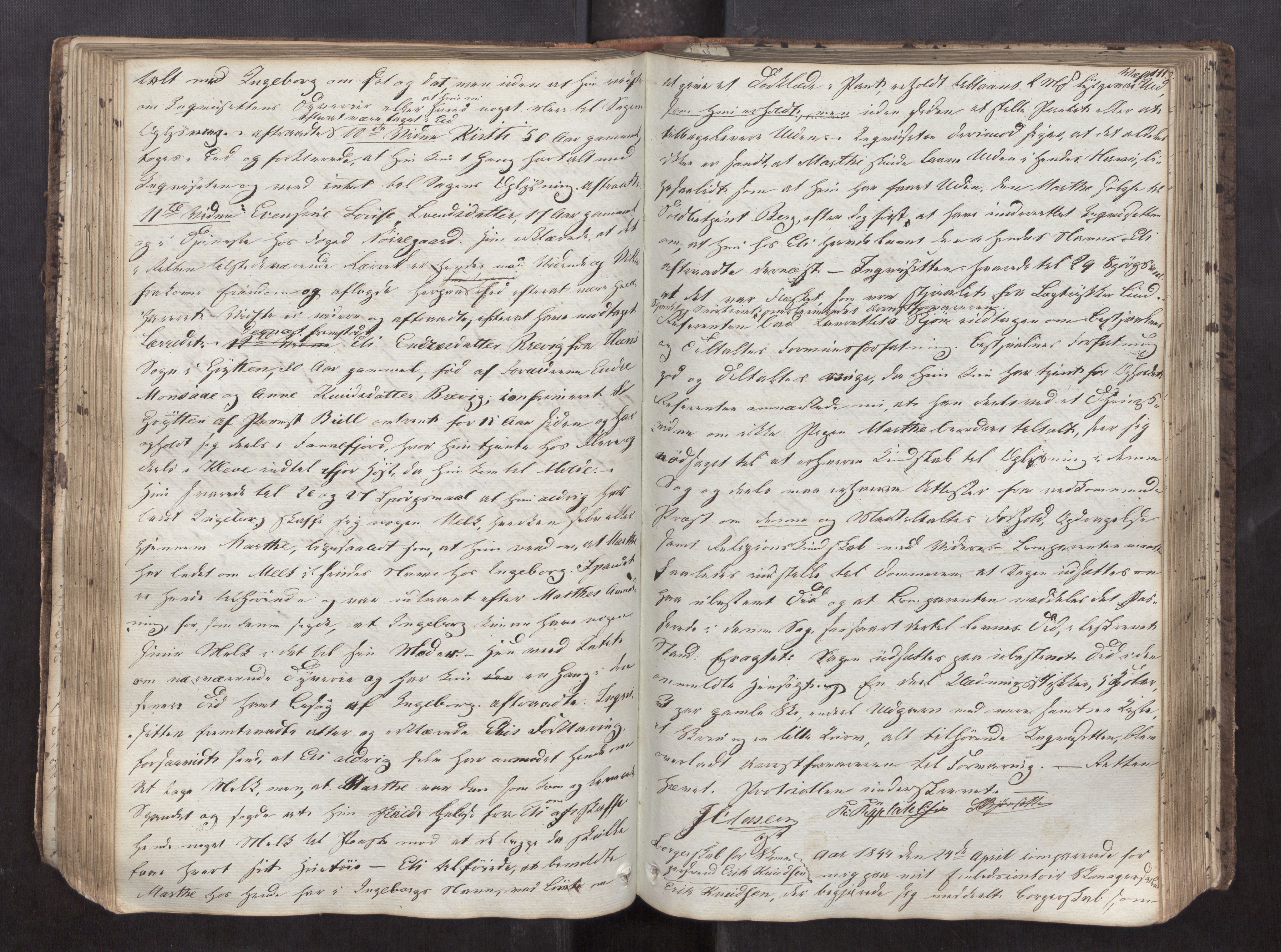 Molde byfogd, AV/SAT-A-0025/1/1A/L0004: Justisprotokoll, 1841-1846, p. 110b-111a