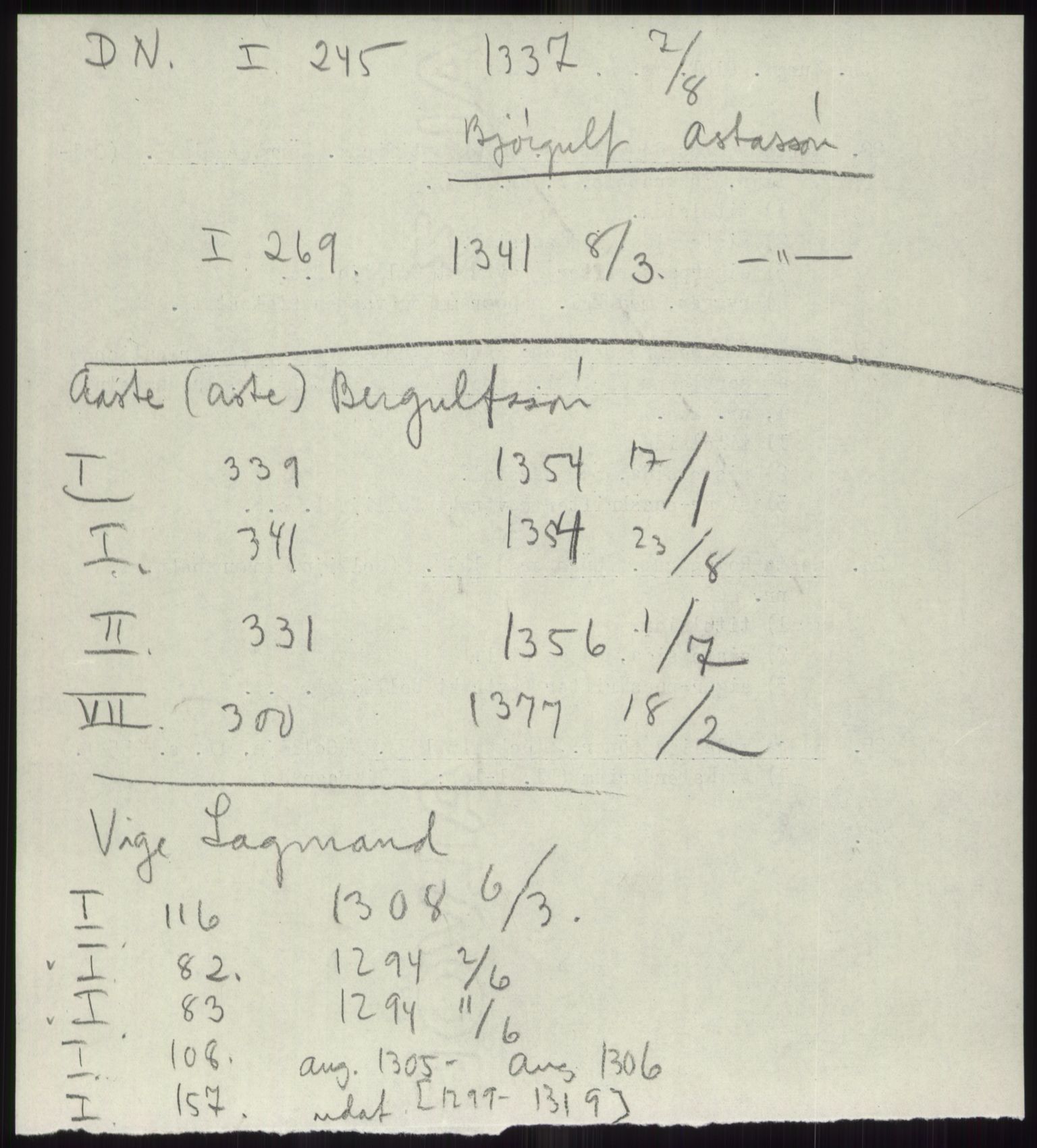 Samlinger til kildeutgivelse, Diplomavskriftsamlingen, AV/RA-EA-4053/H/Ha, p. 3270