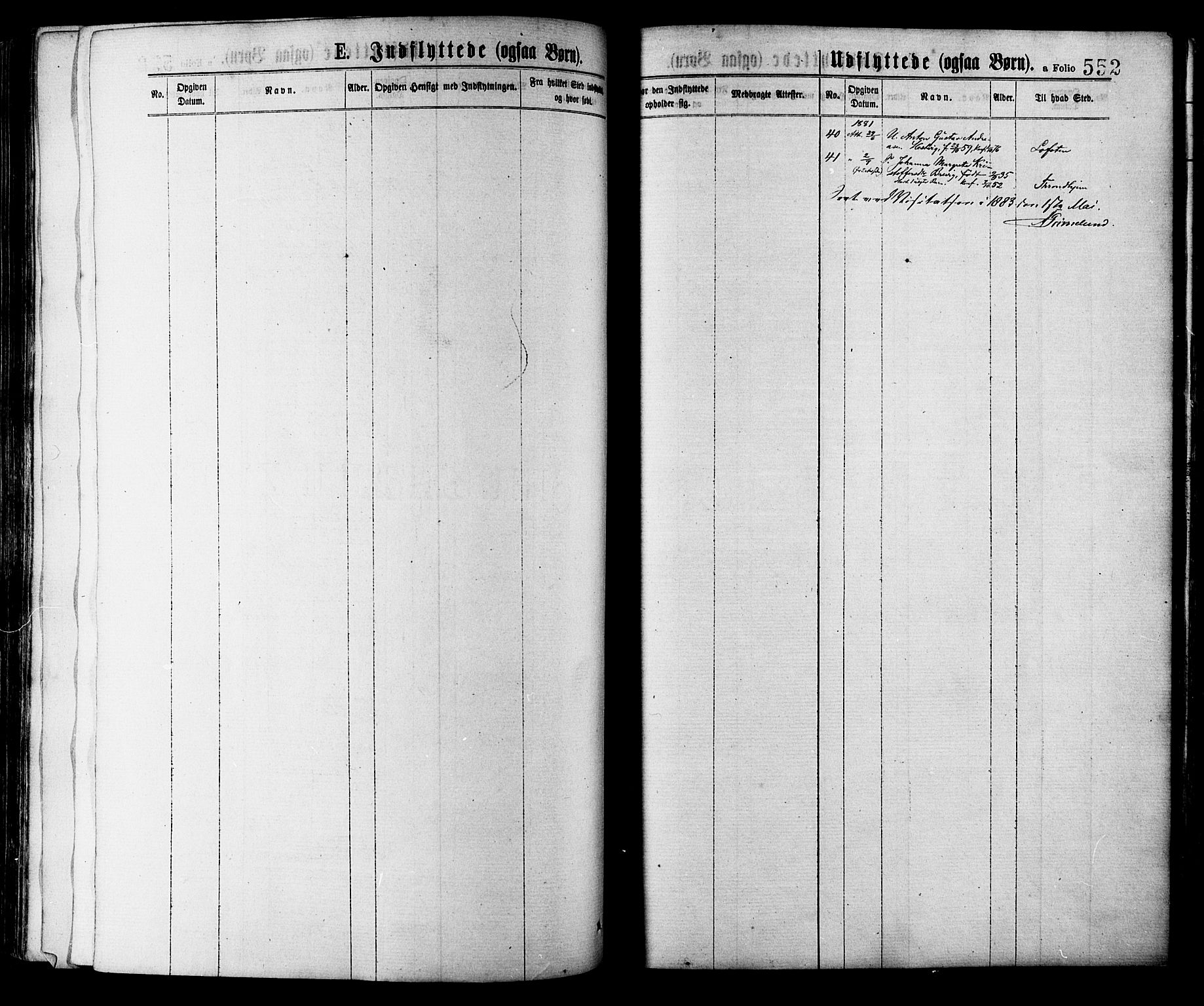 Ministerialprotokoller, klokkerbøker og fødselsregistre - Sør-Trøndelag, AV/SAT-A-1456/634/L0532: Parish register (official) no. 634A08, 1871-1881, p. 552