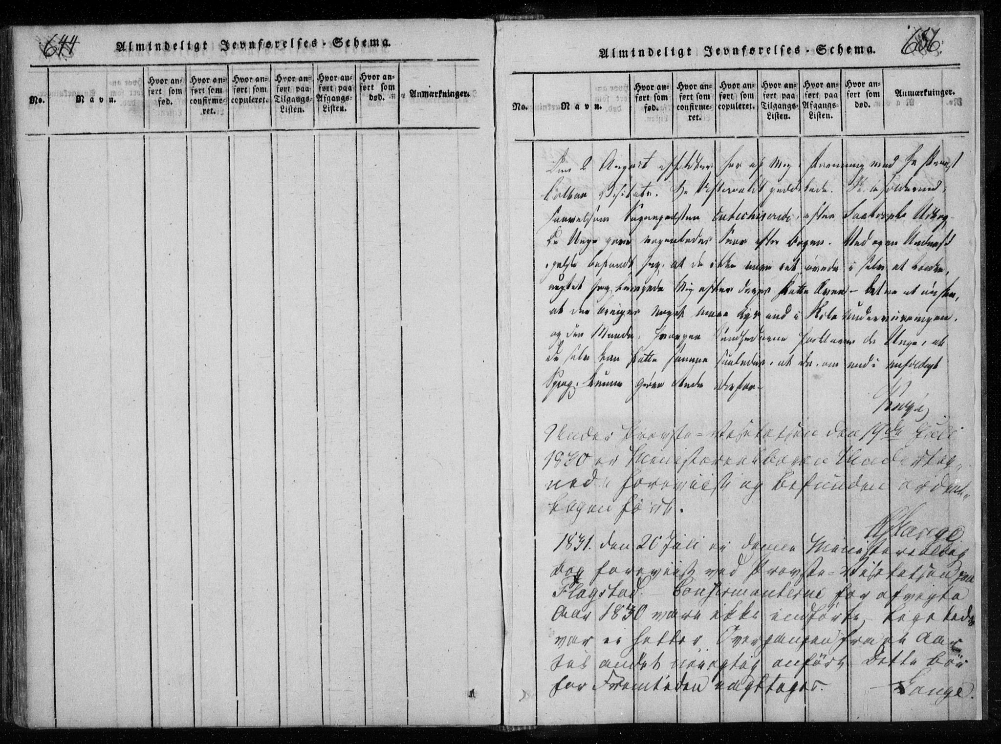 Ministerialprotokoller, klokkerbøker og fødselsregistre - Nordland, AV/SAT-A-1459/885/L1201: Parish register (official) no. 885A02, 1820-1837, p. 685-686