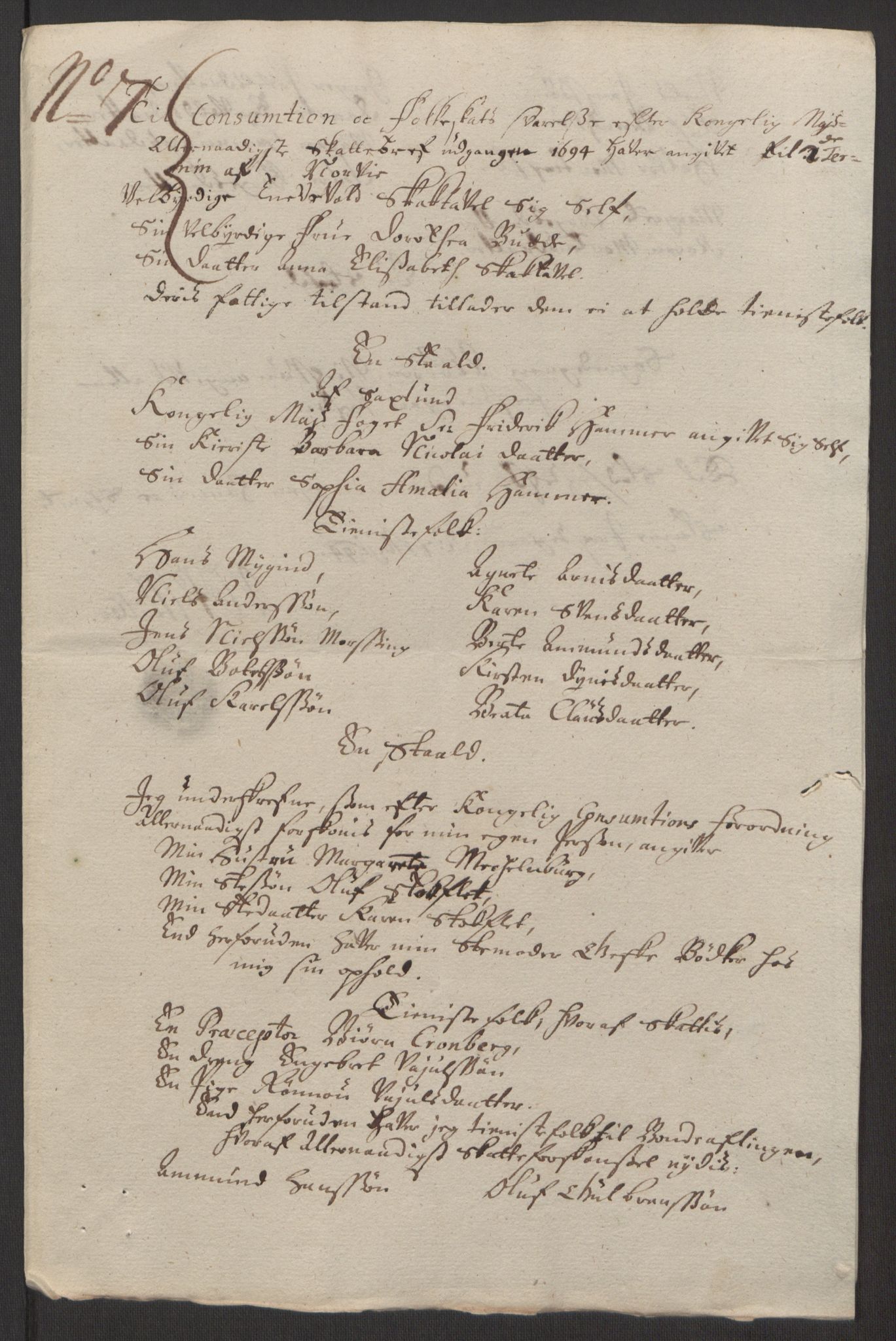 Rentekammeret inntil 1814, Reviderte regnskaper, Fogderegnskap, AV/RA-EA-4092/R16/L1035: Fogderegnskap Hedmark, 1694, p. 107