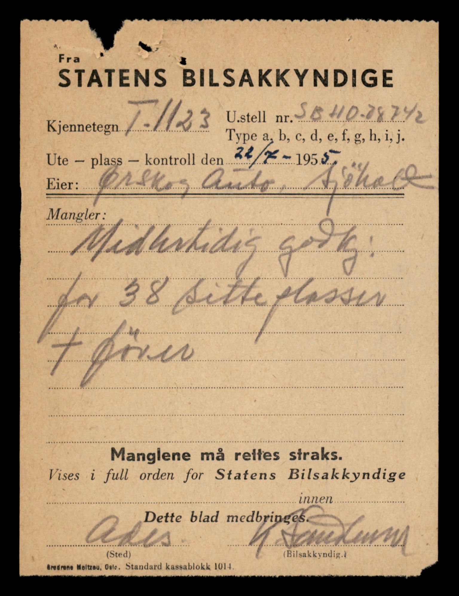 Møre og Romsdal vegkontor - Ålesund trafikkstasjon, AV/SAT-A-4099/F/Fe/L0010: Registreringskort for kjøretøy T 1050 - T 1169, 1927-1998, p. 2097