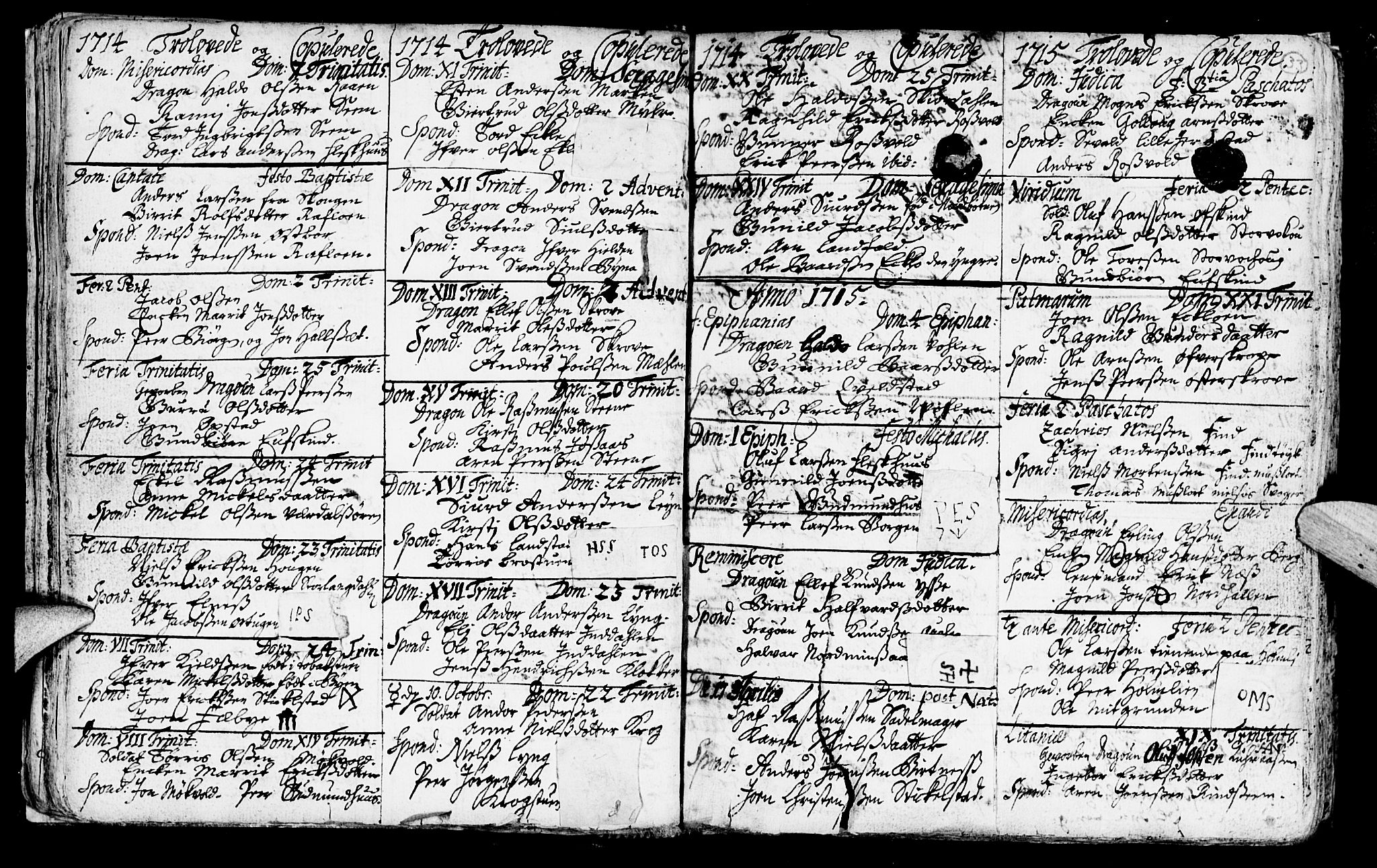 Ministerialprotokoller, klokkerbøker og fødselsregistre - Nord-Trøndelag, SAT/A-1458/723/L0230: Parish register (official) no. 723A01, 1705-1747, p. 33