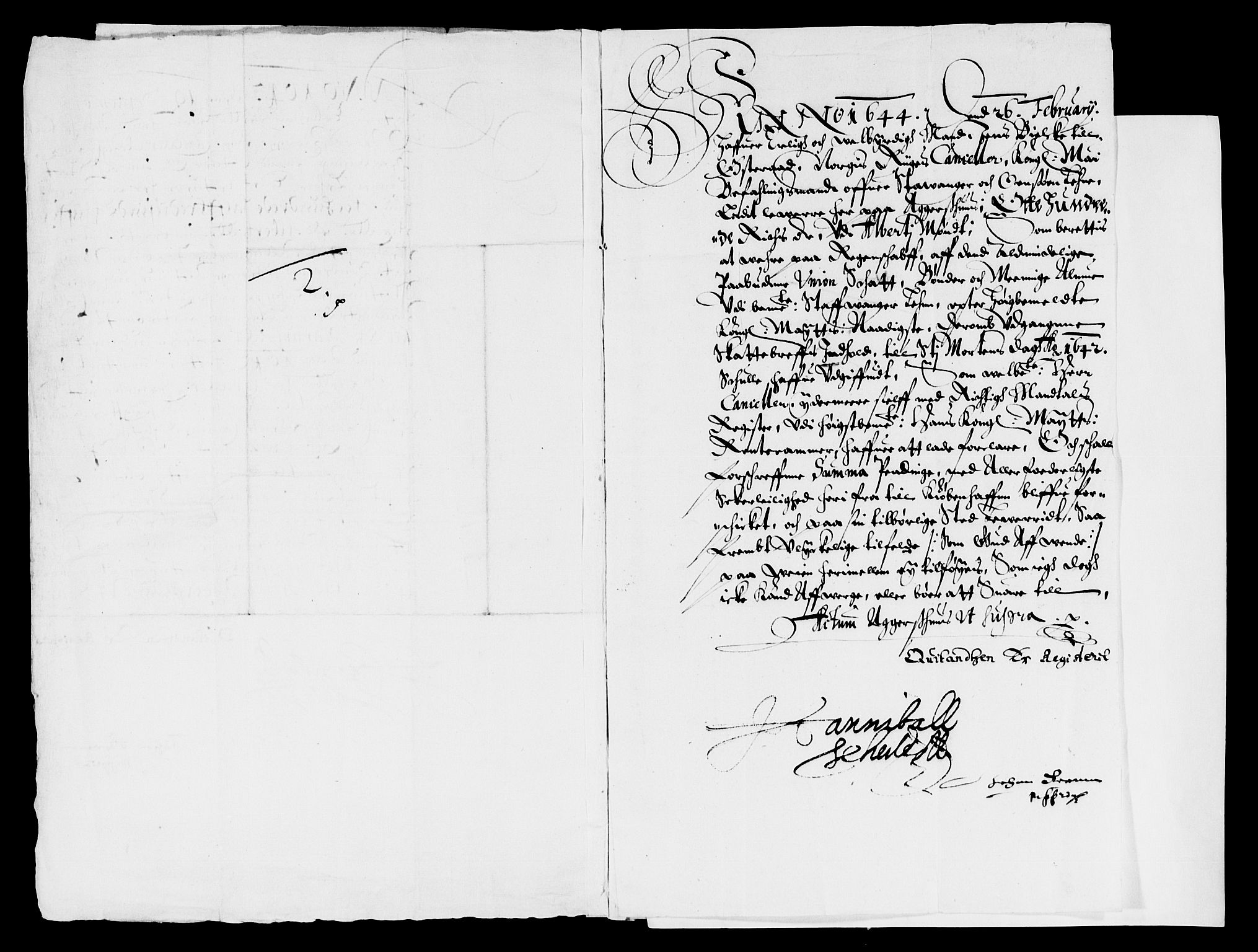 Rentekammeret inntil 1814, Reviderte regnskaper, Lensregnskaper, AV/RA-EA-5023/R/Rb/Rbs/L0026: Stavanger len, 1641-1643