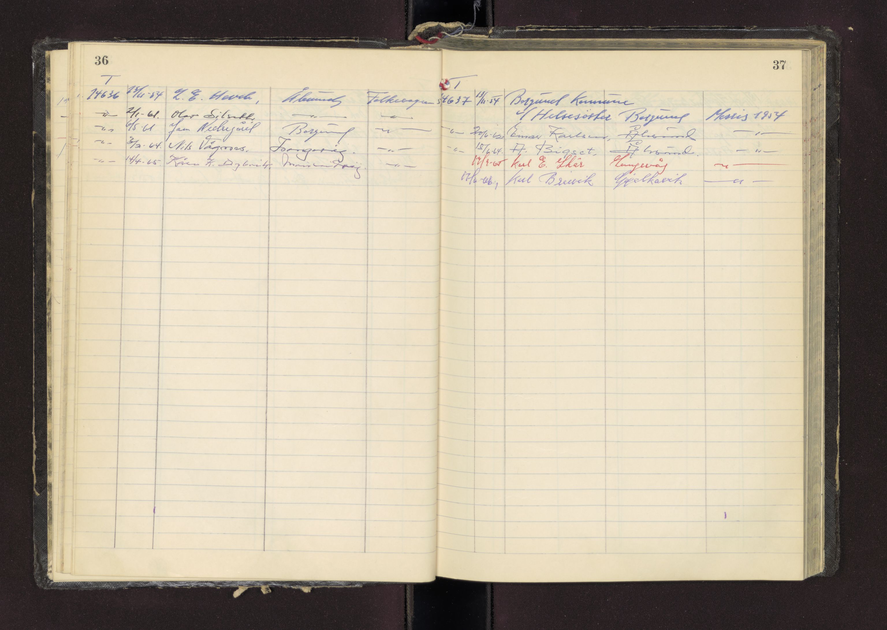 Møre og Romsdal vegkontor - Ålesund trafikkstasjon, AV/SAT-A-4099/F/Fc/L0013: Bilregister; T 14601 - T 14999, 1950-1970