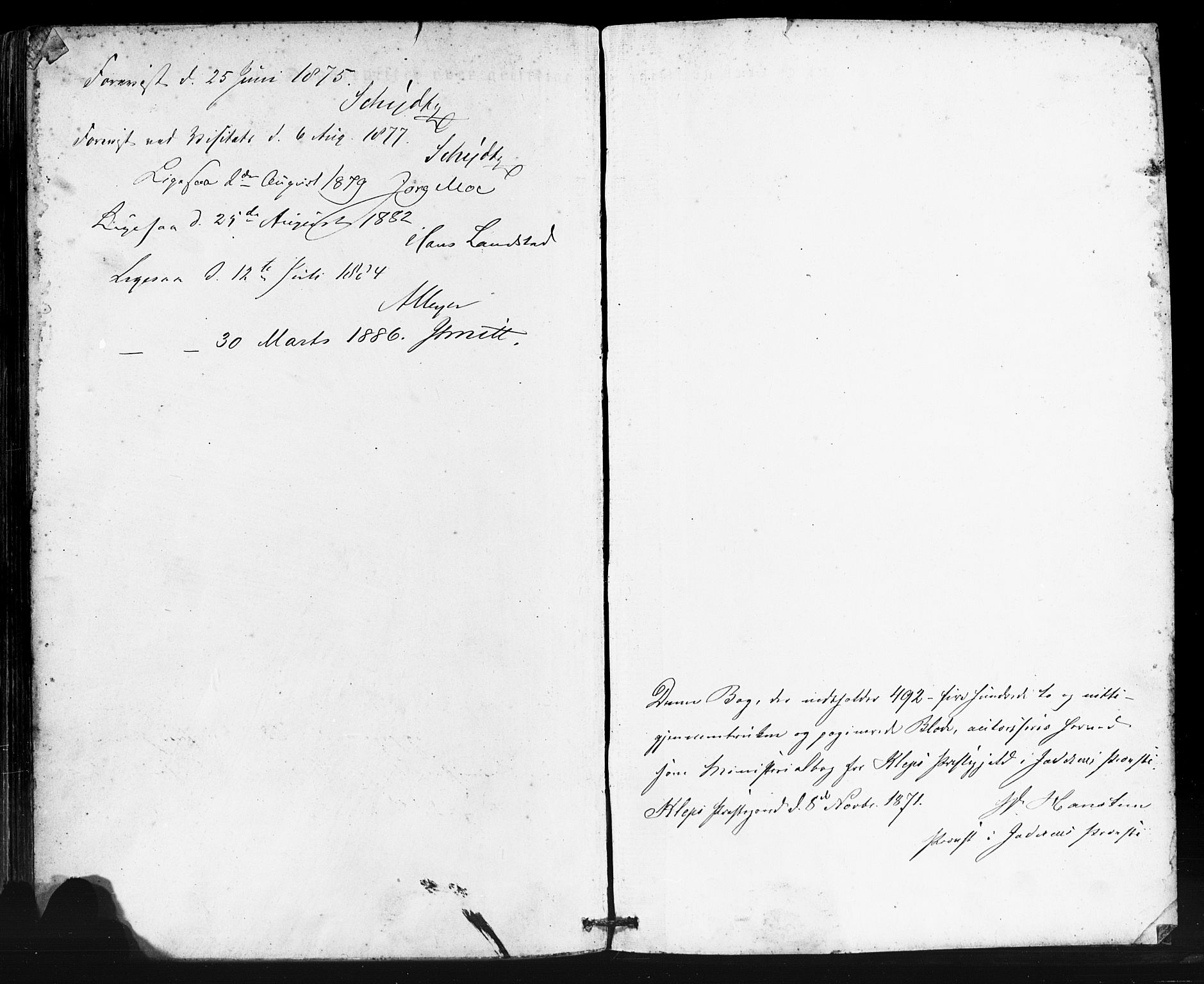 Klepp sokneprestkontor, SAST/A-101803/001/3/30BA/L0006: Parish register (official) no. A 6, 1871-1885, p. 492