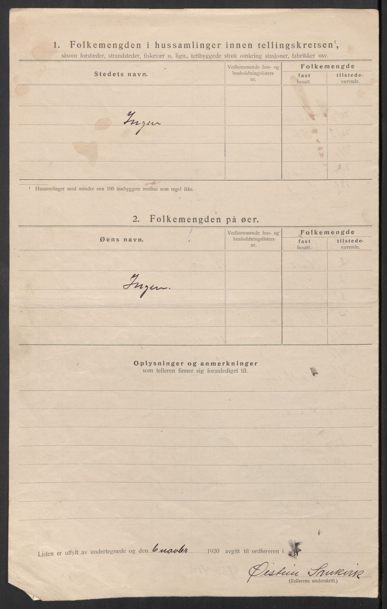 SAT, 1920 census for Åsskard, 1920, p. 10