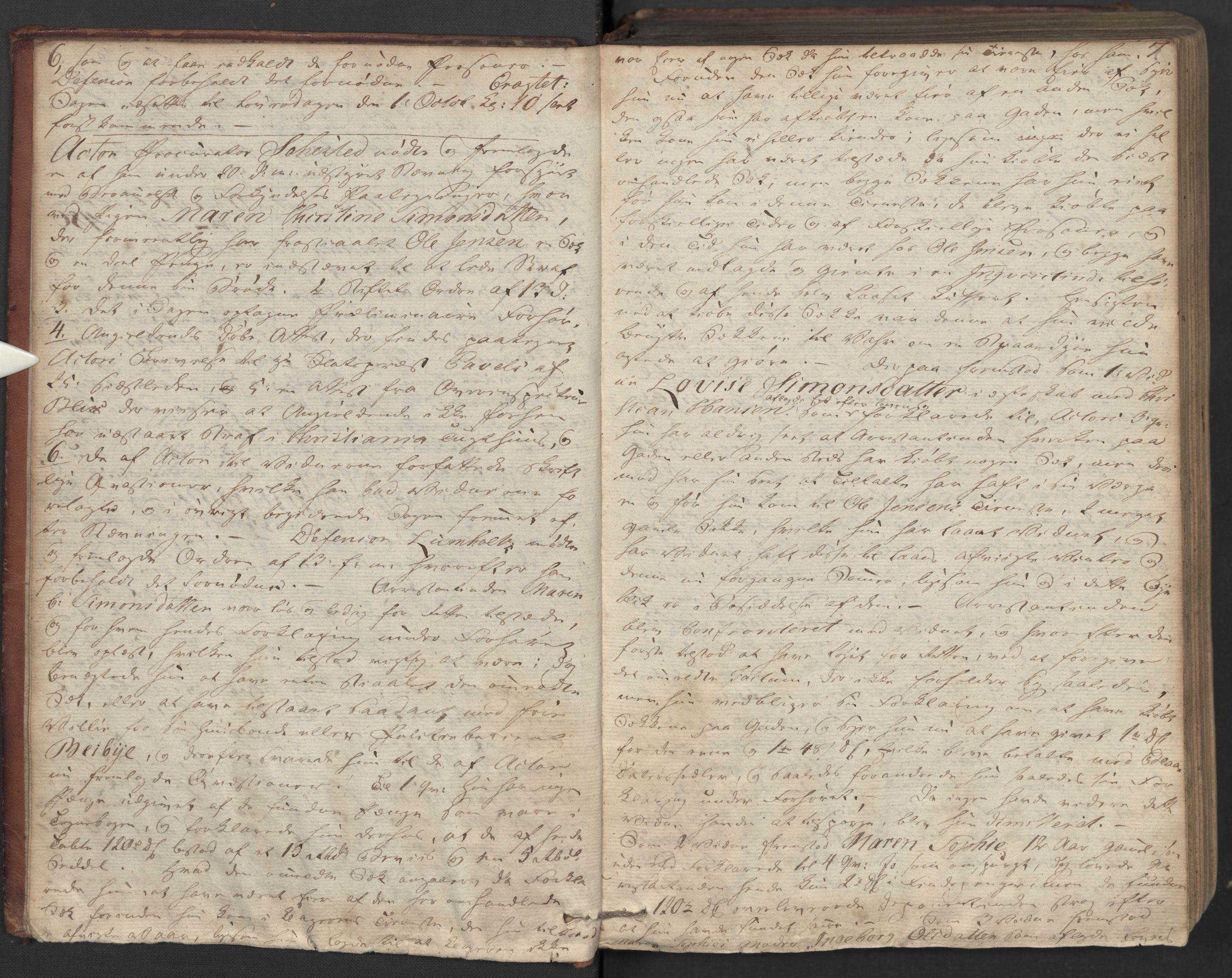 Christiania byfogd, AV/SAO-A-11543/F/Fc/L0001: Ekstrarettsprotokoll, 1814-1816, p. 6-7