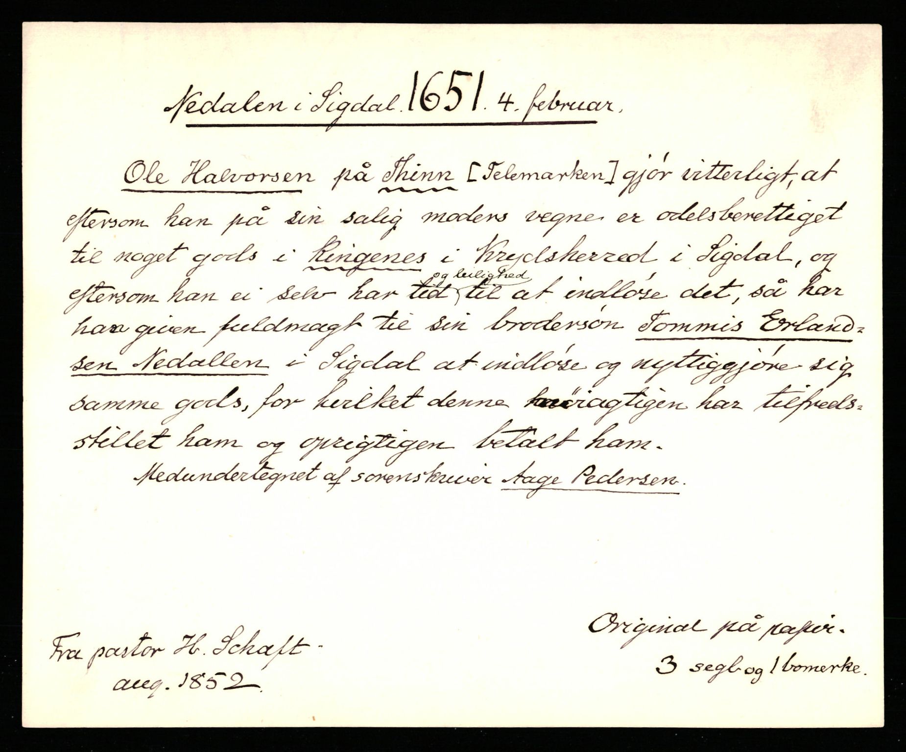 Riksarkivets diplomsamling, AV/RA-EA-5965/F35/F35b/L0009: Riksarkivets diplomer, seddelregister, 1647-1655, p. 271