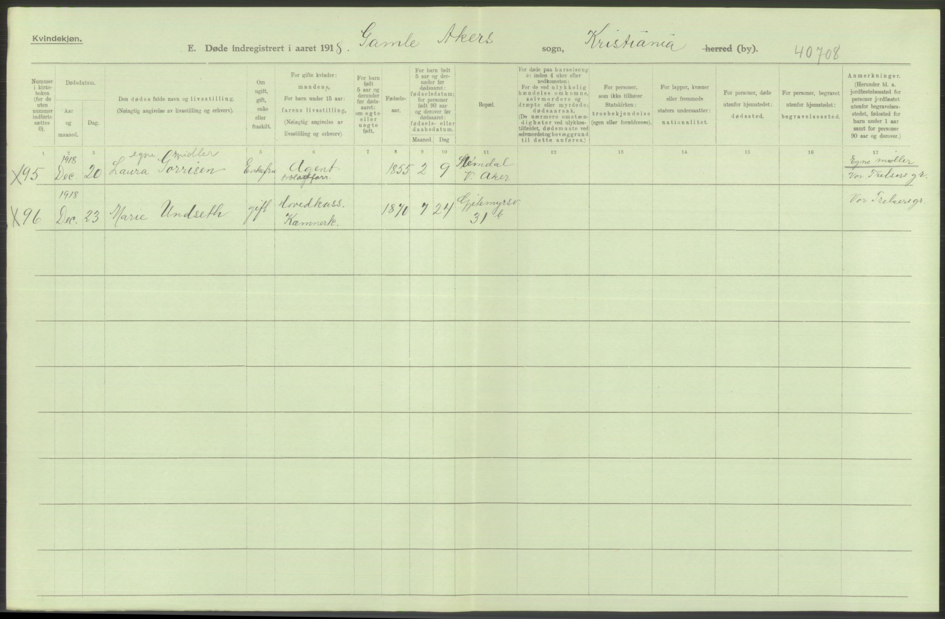 Statistisk sentralbyrå, Sosiodemografiske emner, Befolkning, AV/RA-S-2228/D/Df/Dfb/Dfbh/L0010: Kristiania: Døde, 1918, p. 368