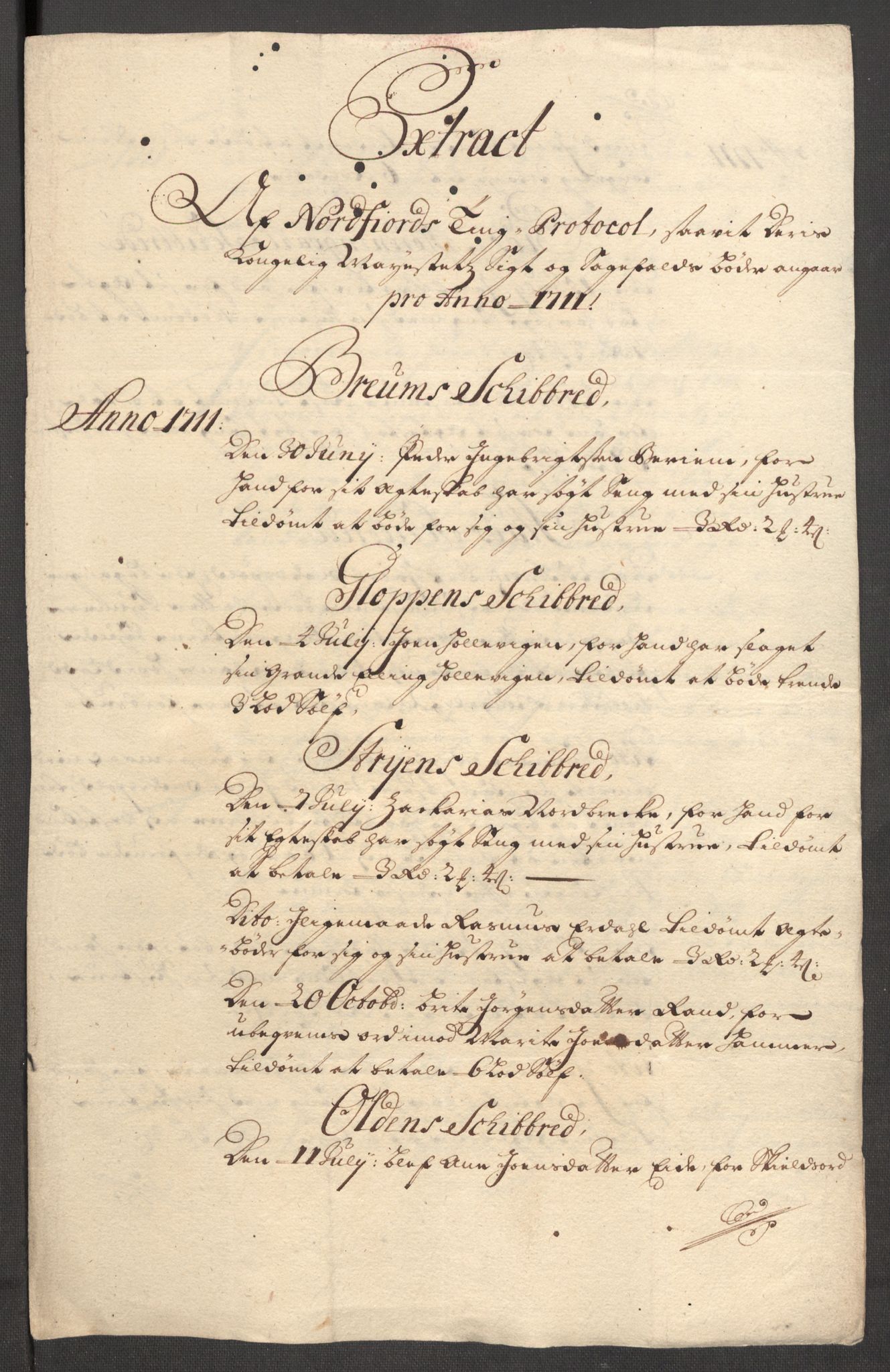 Rentekammeret inntil 1814, Reviderte regnskaper, Fogderegnskap, RA/EA-4092/R53/L3433: Fogderegnskap Sunn- og Nordfjord, 1710-1711, p. 467