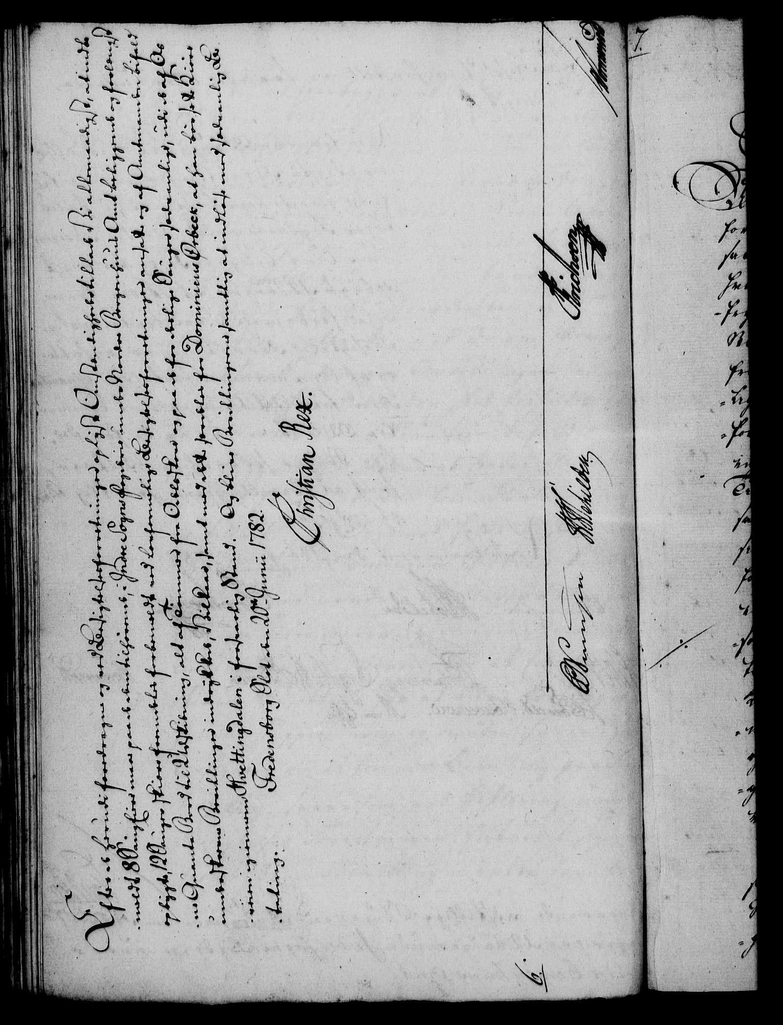 Rentekammeret, Kammerkanselliet, RA/EA-3111/G/Gf/Gfa/L0064: Norsk relasjons- og resolusjonsprotokoll (merket RK 52.64), 1782, p. 311