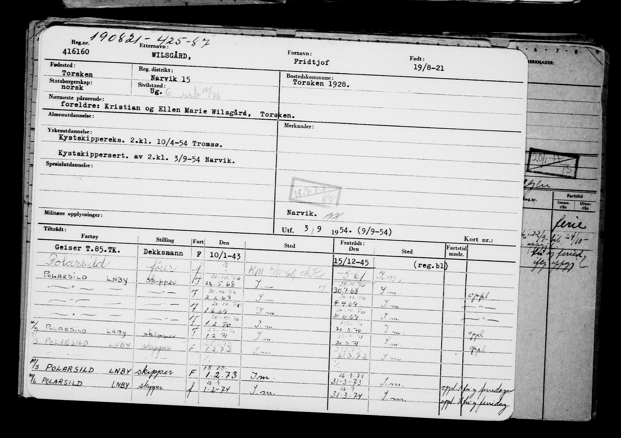 Direktoratet for sjømenn, AV/RA-S-3545/G/Gb/L0197: Hovedkort, 1921, p. 210