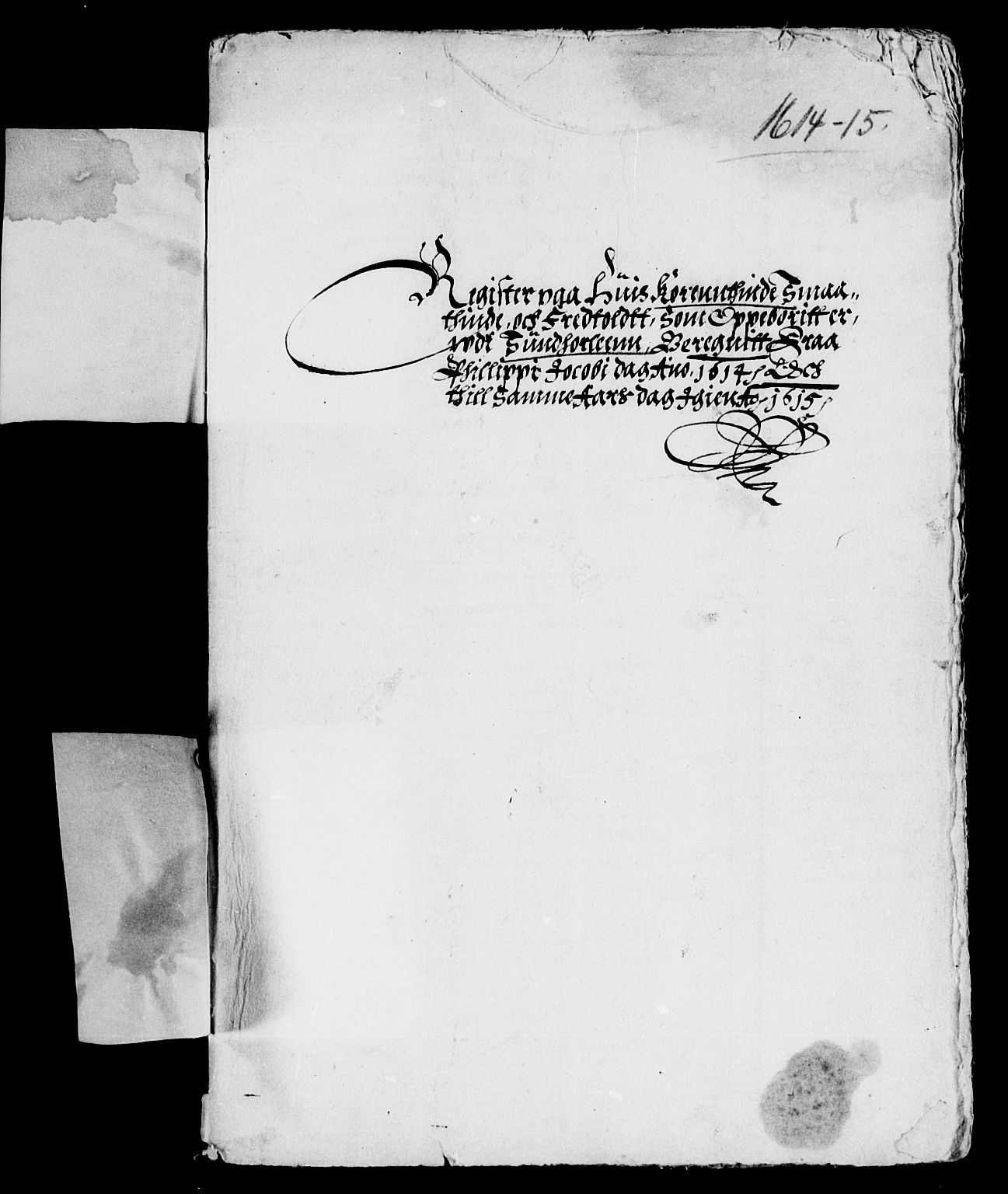 Rentekammeret inntil 1814, Reviderte regnskaper, Lensregnskaper, RA/EA-5023/R/Rb/Rbt/L0017: Bergenhus len, 1611-1615