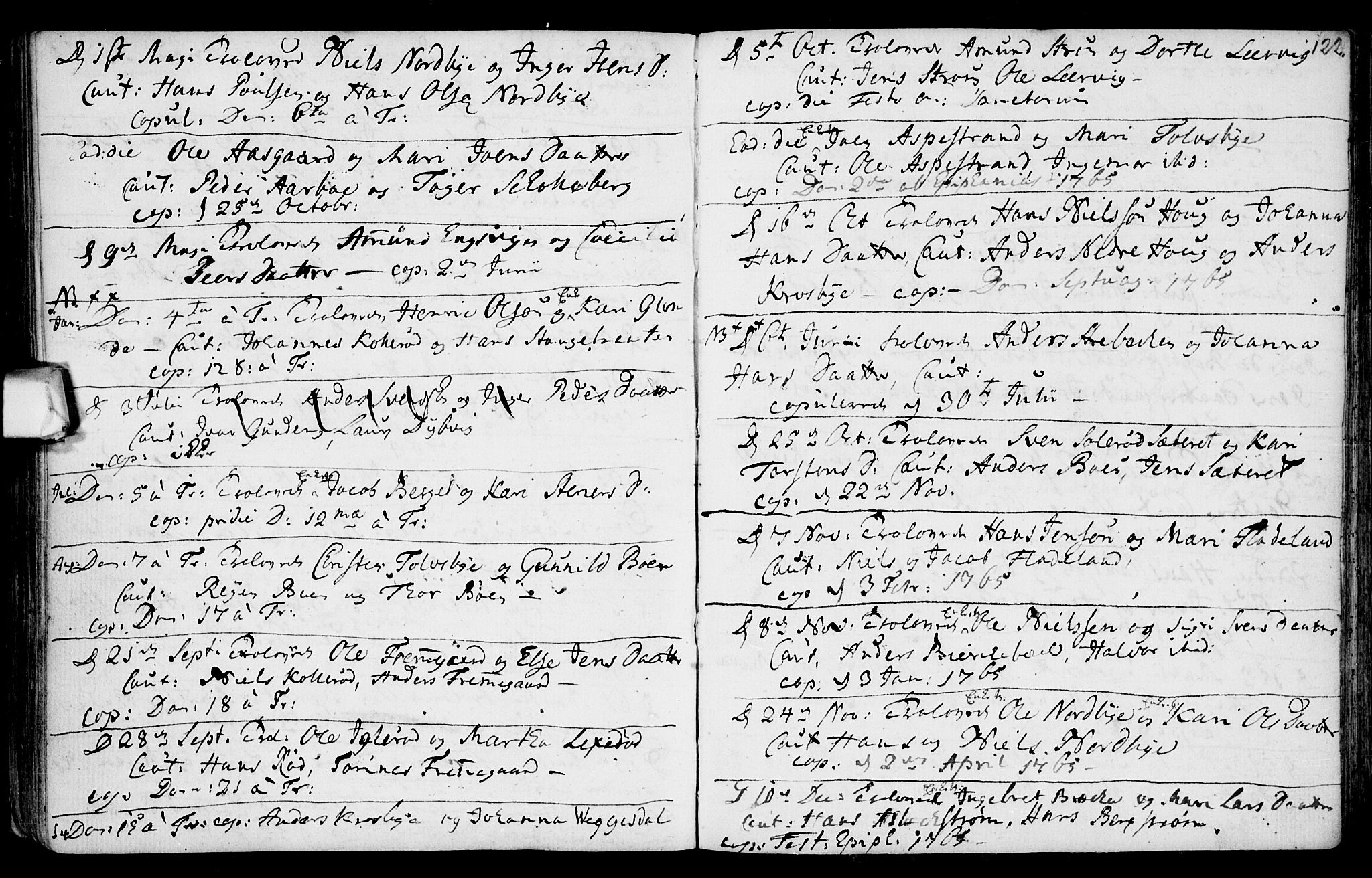Aremark prestekontor Kirkebøker, SAO/A-10899/F/Fa/L0003: Parish register (official) no. I 3, 1745-1795, p. 122
