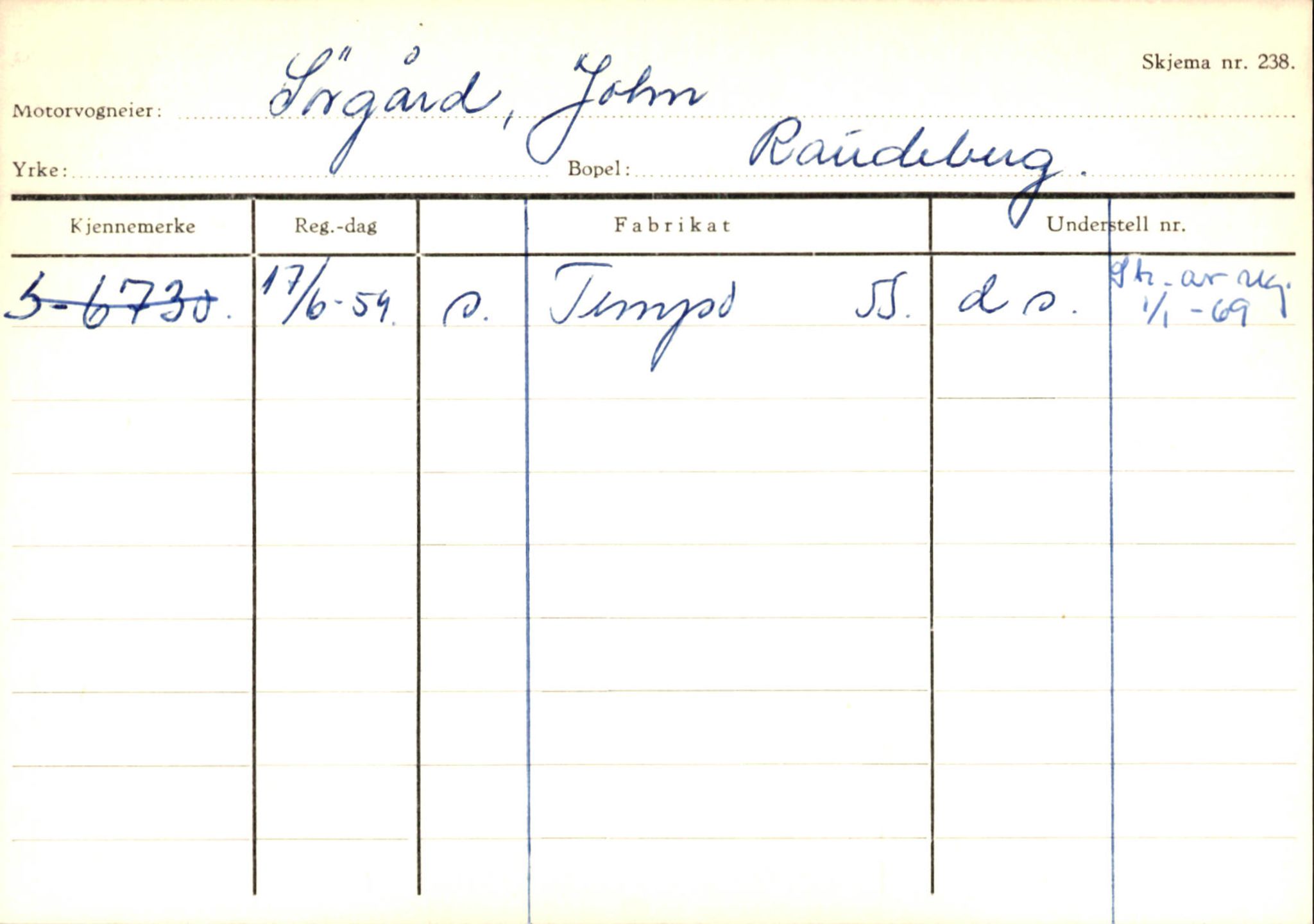 Statens vegvesen, Sogn og Fjordane vegkontor, AV/SAB-A-5301/4/F/L0145: Registerkort Vågsøy S-Å. Årdal I-P, 1945-1975, p. 397