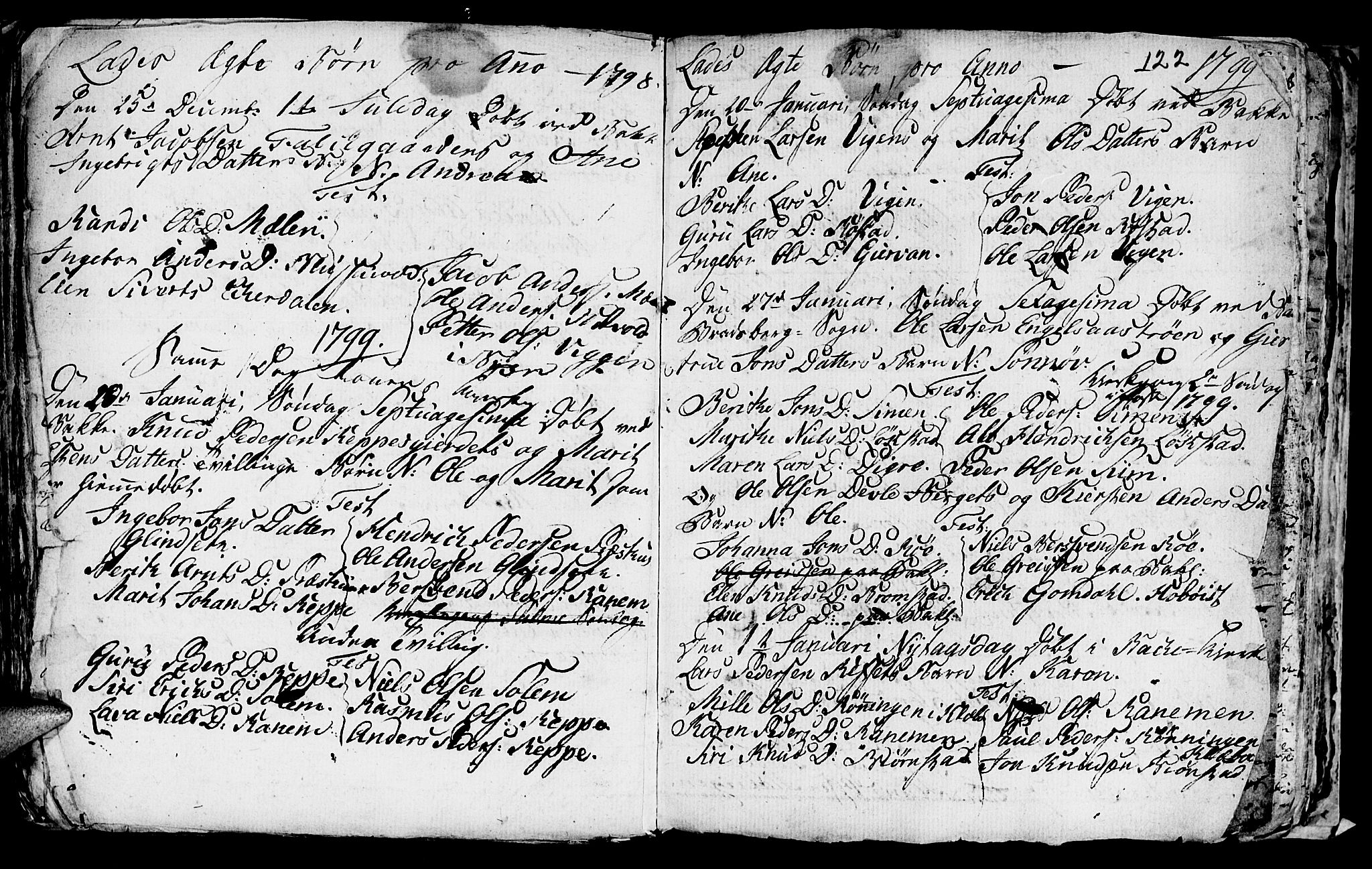 Ministerialprotokoller, klokkerbøker og fødselsregistre - Sør-Trøndelag, SAT/A-1456/606/L0305: Parish register (copy) no. 606C01, 1757-1819, p. 122
