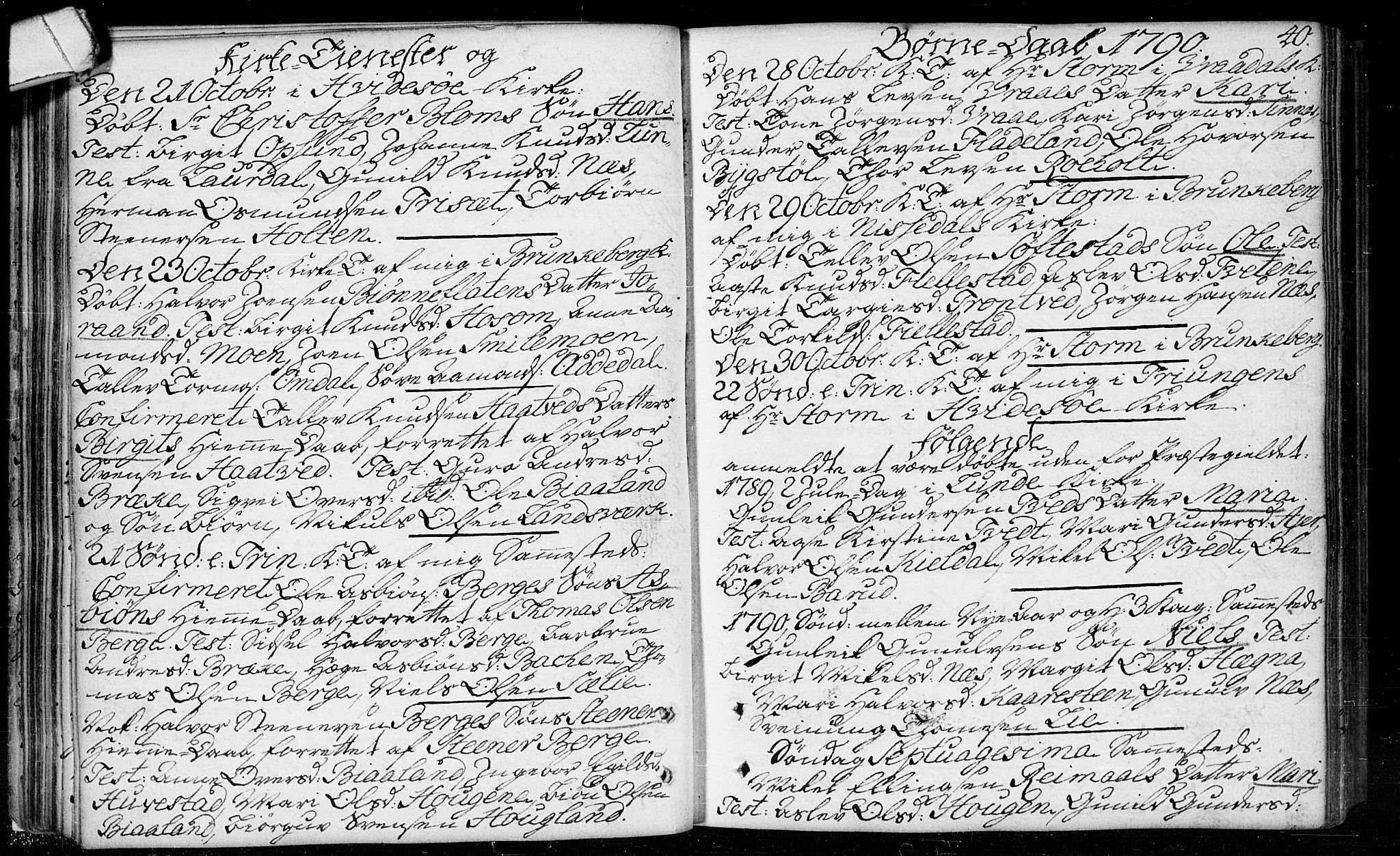 Kviteseid kirkebøker, SAKO/A-276/F/Fa/L0003: Parish register (official) no. I 3, 1787-1799, p. 40