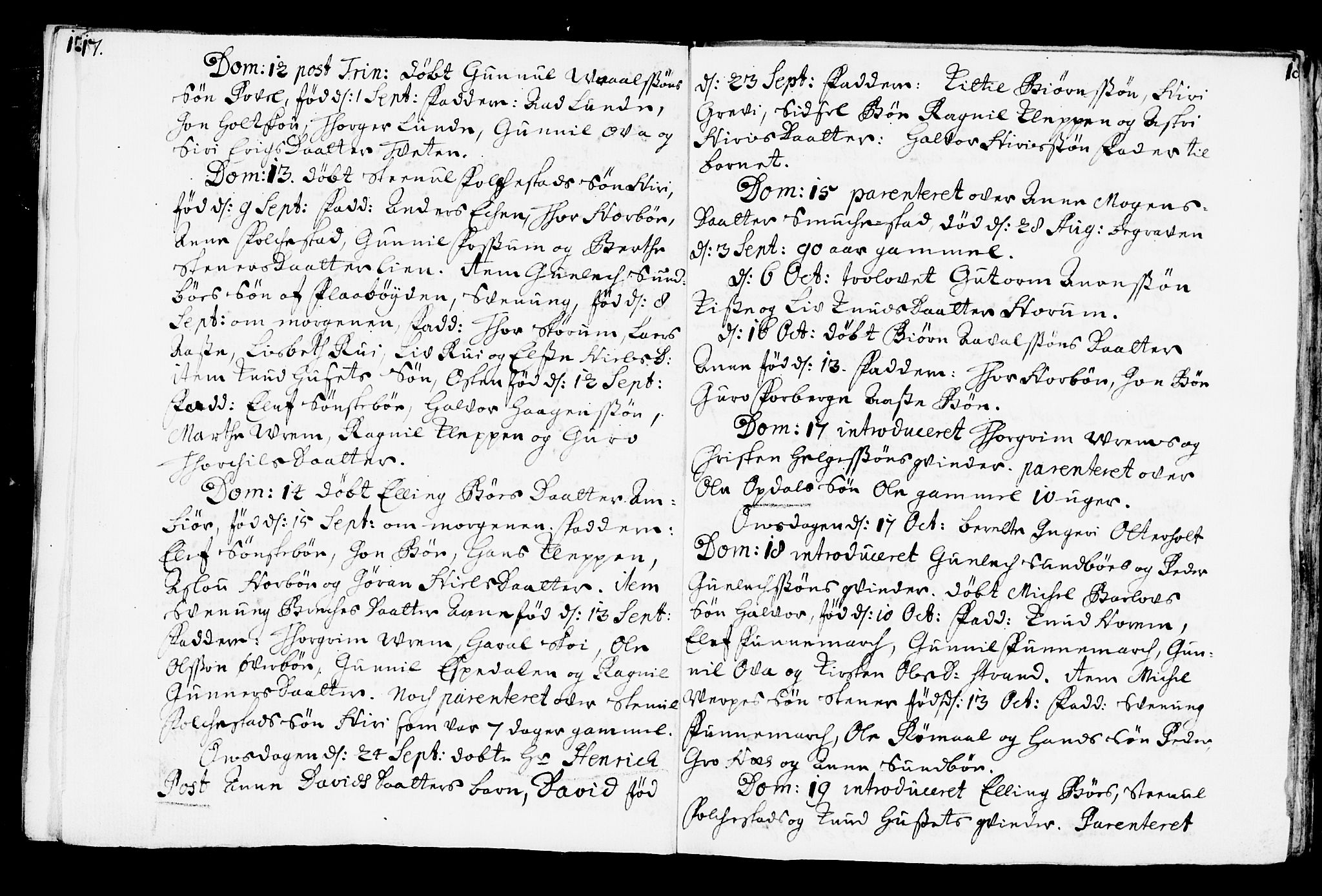 Bø kirkebøker, SAKO/A-257/F/Fa/L0001: Parish register (official) no. 1, 1689-1699, p. 17-18