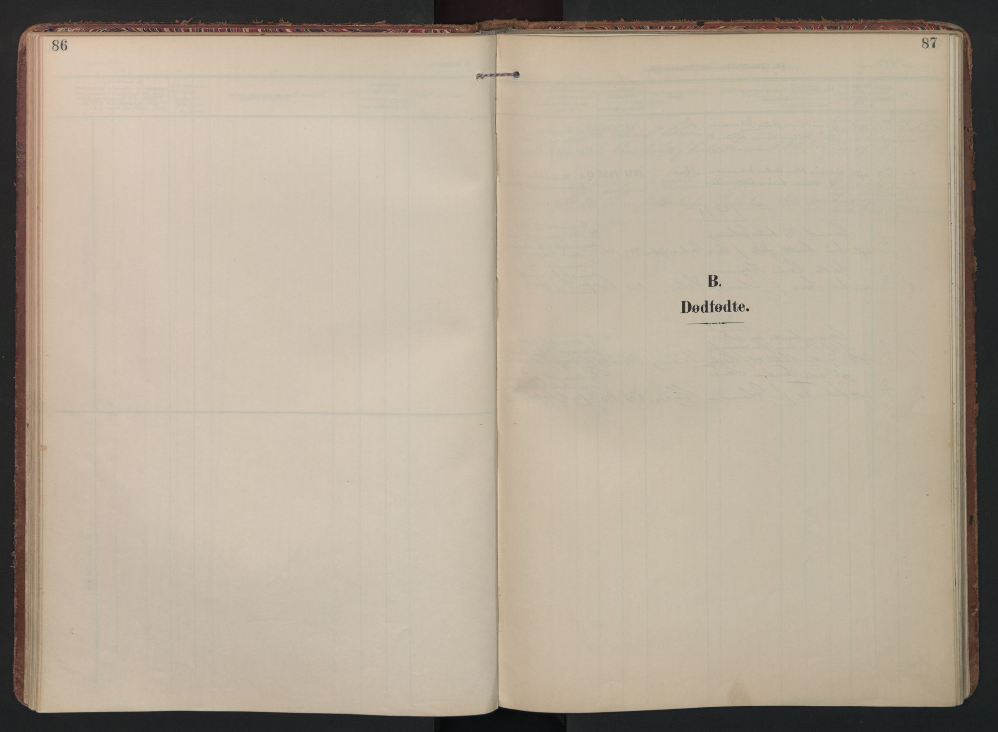 Rakkestad prestekontor Kirkebøker, AV/SAO-A-2008/F/Fc/L0002: Parish register (official) no. III 2, 1906-1928, p. 86-87