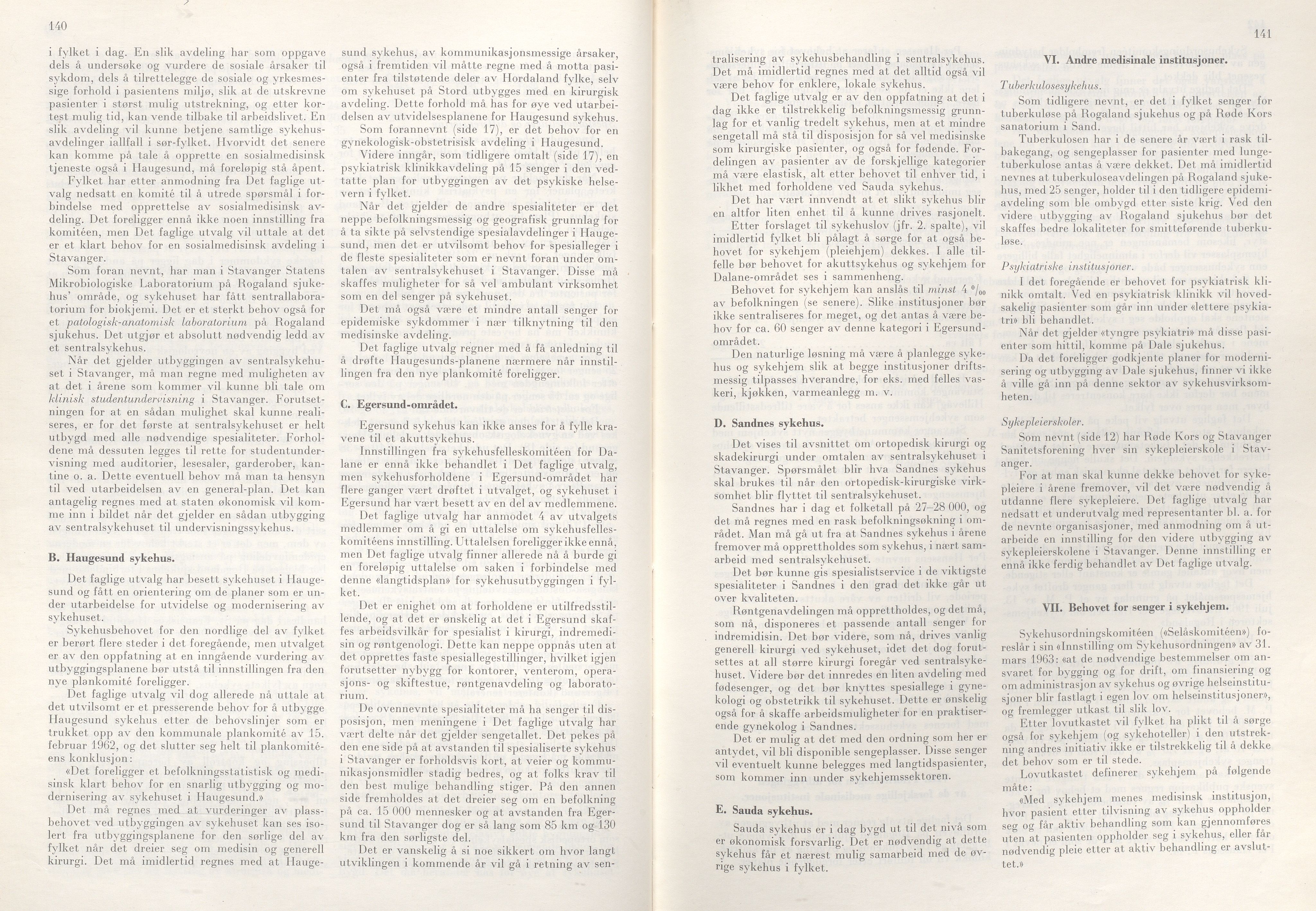 Rogaland fylkeskommune - Fylkesrådmannen , IKAR/A-900/A/Aa/Aaa/L0085: Møtebok , 1965, p. 140-141