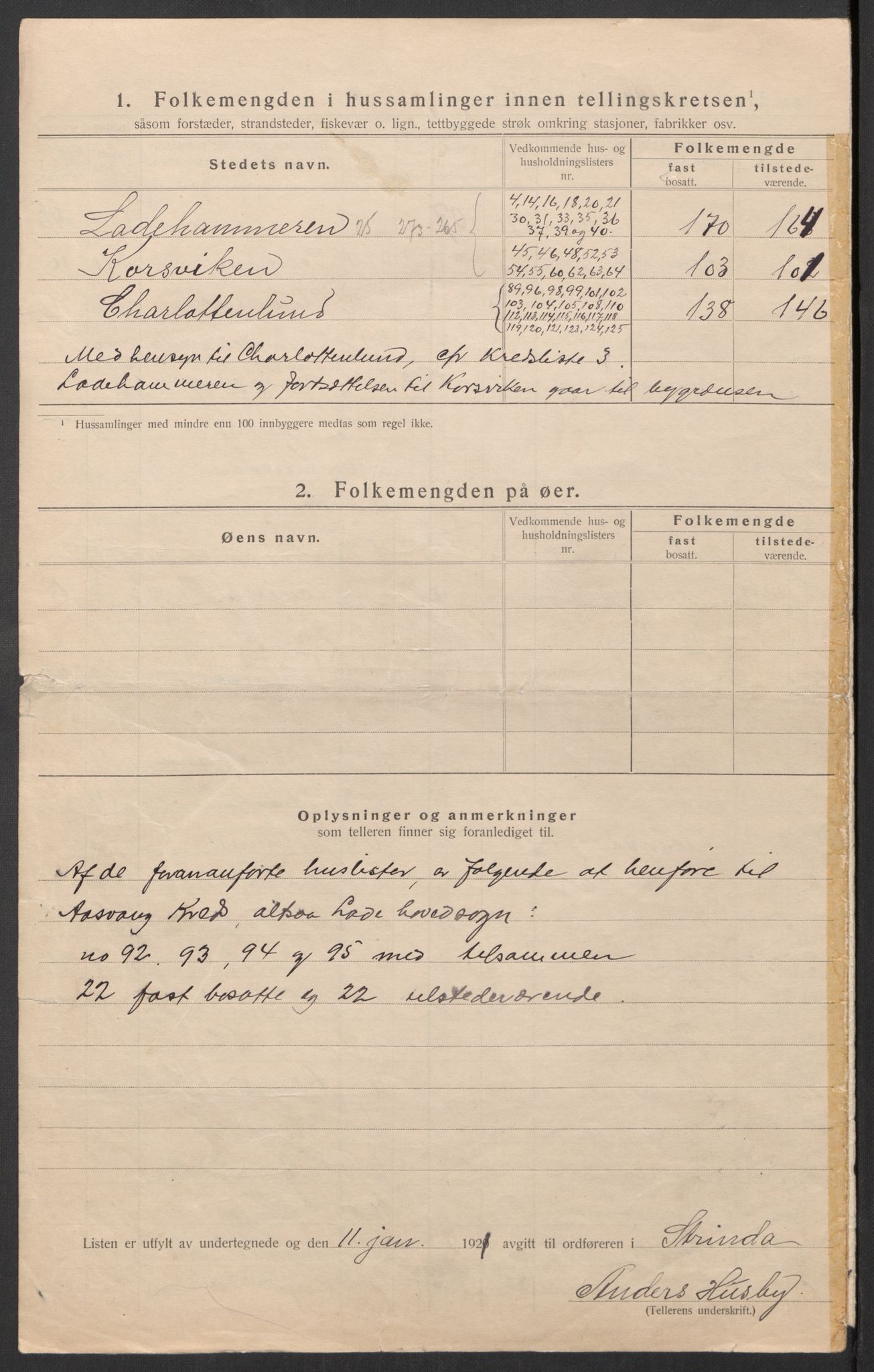 SAT, 1920 census for Strinda, 1920, p. 9