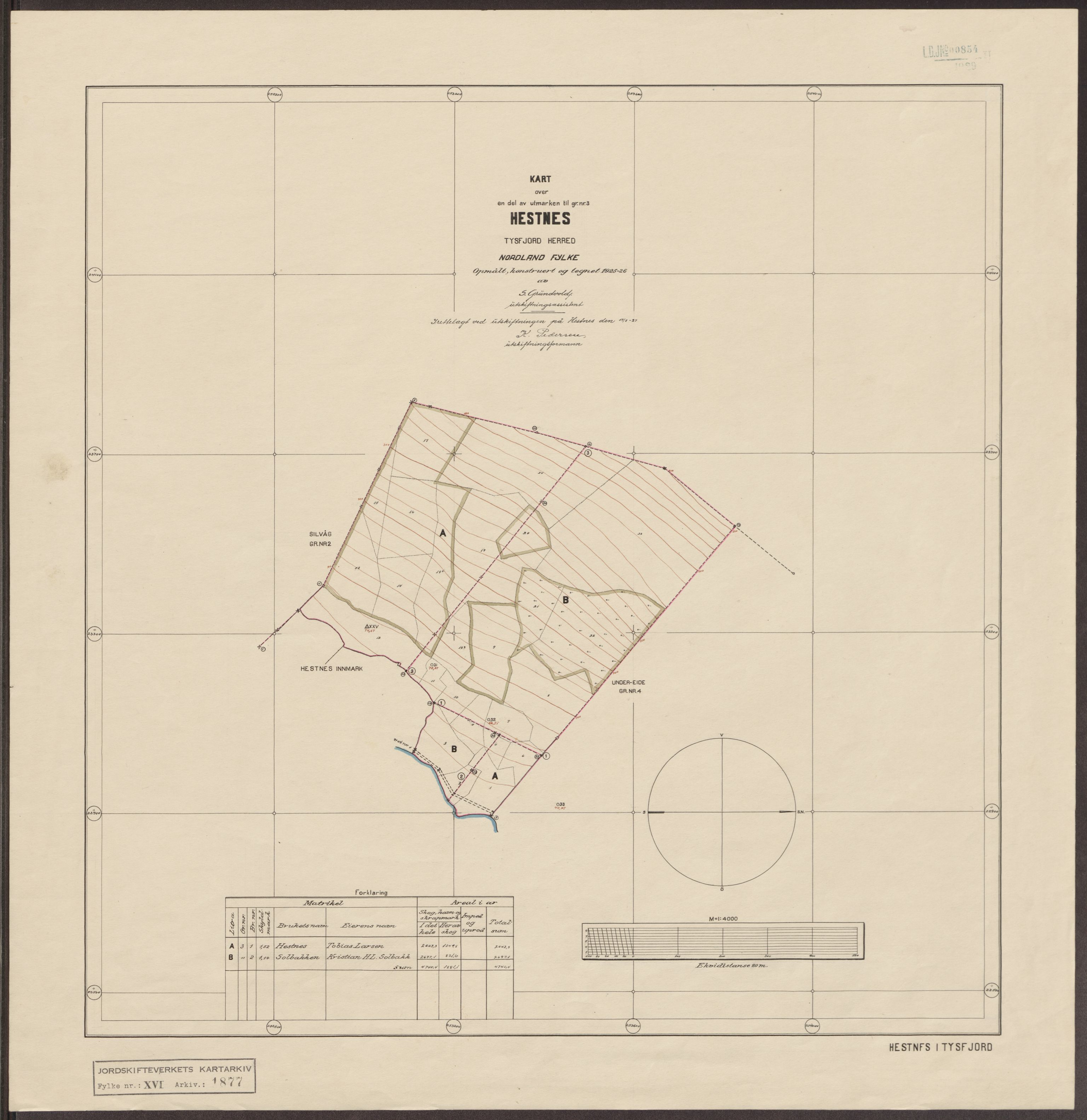 Jordskifteverkets kartarkiv, AV/RA-S-3929/T, 1859-1988, p. 2270
