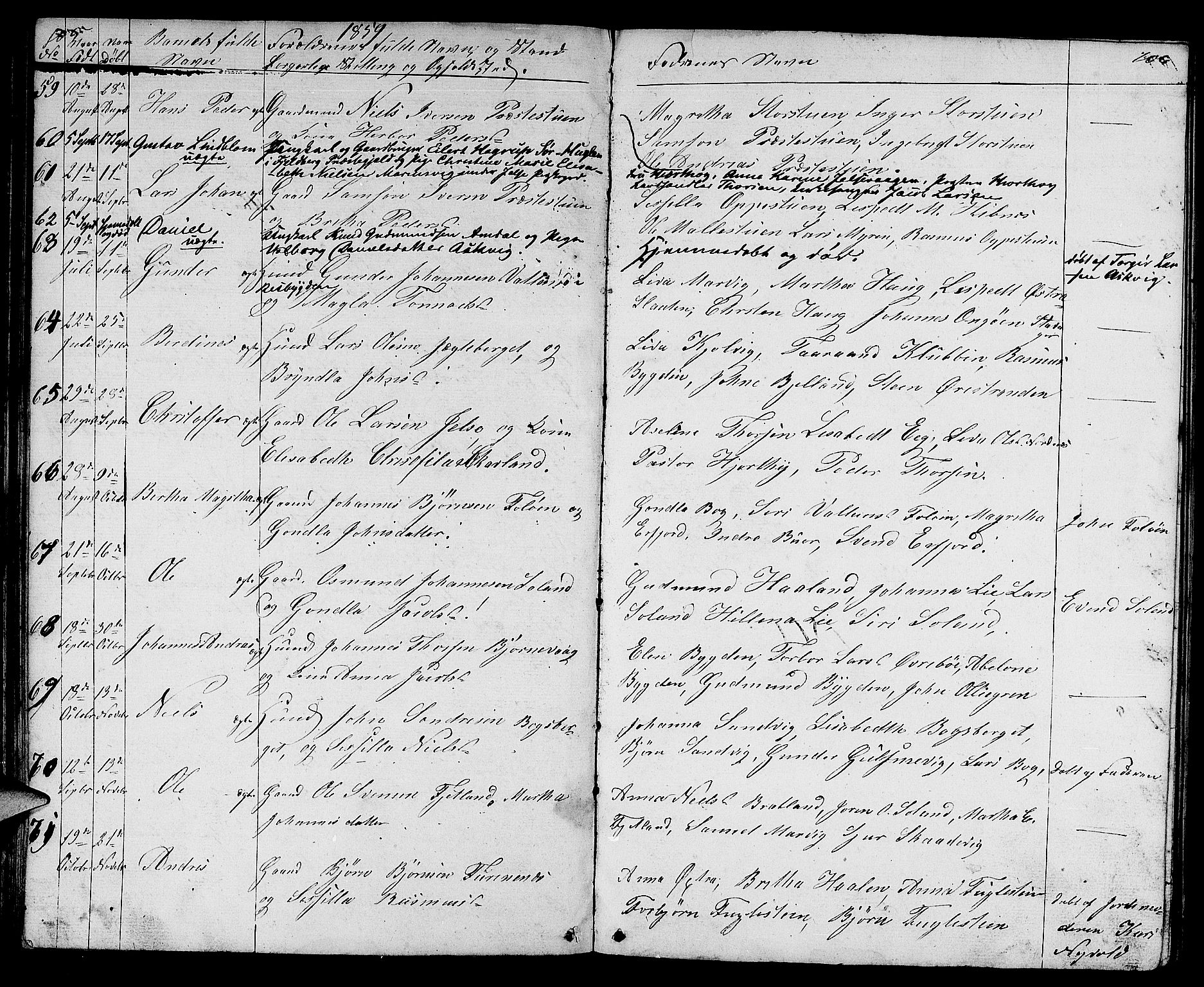 Jelsa sokneprestkontor, AV/SAST-A-101842/01/V: Parish register (copy) no. B 2, 1852-1863, p. 105-106