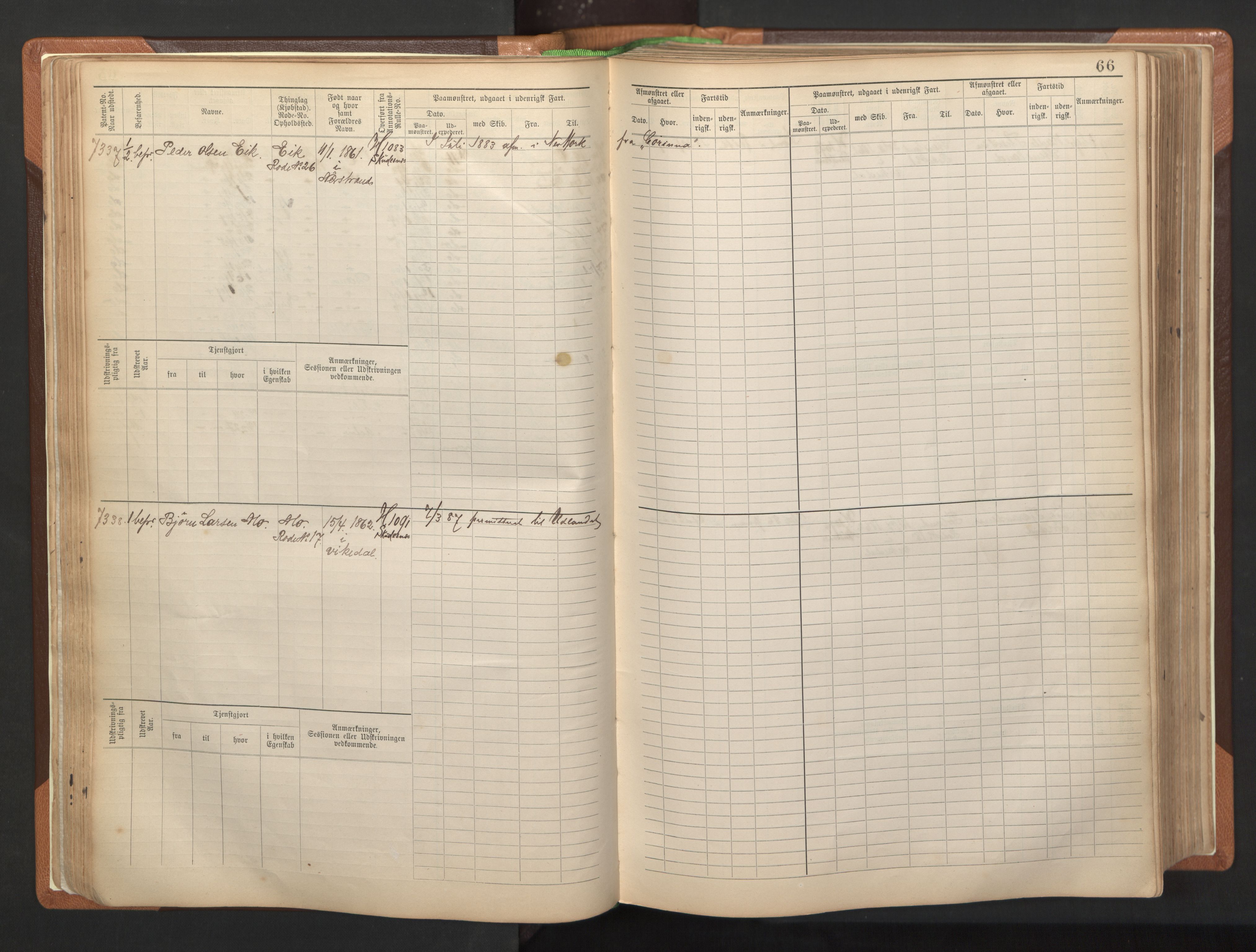 Stavanger sjømannskontor, AV/SAST-A-102006/F/Fb/Fbb/L0012: Sjøfartshovedrulle, patentnr. 7207-8158, 1894-1904, p. 69