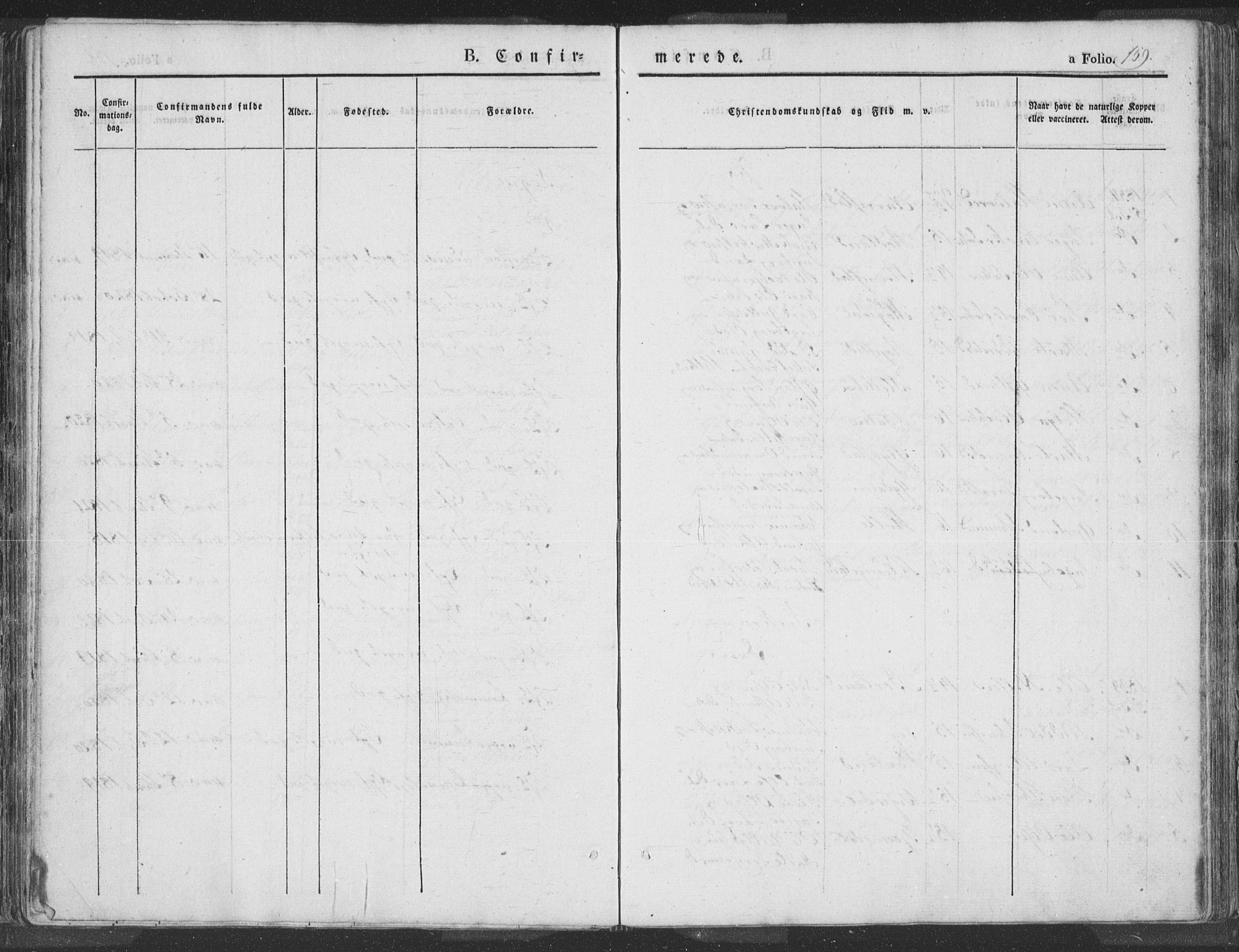 Helleland sokneprestkontor, SAST/A-101810: Parish register (official) no. A 6.1, 1834-1863, p. 159
