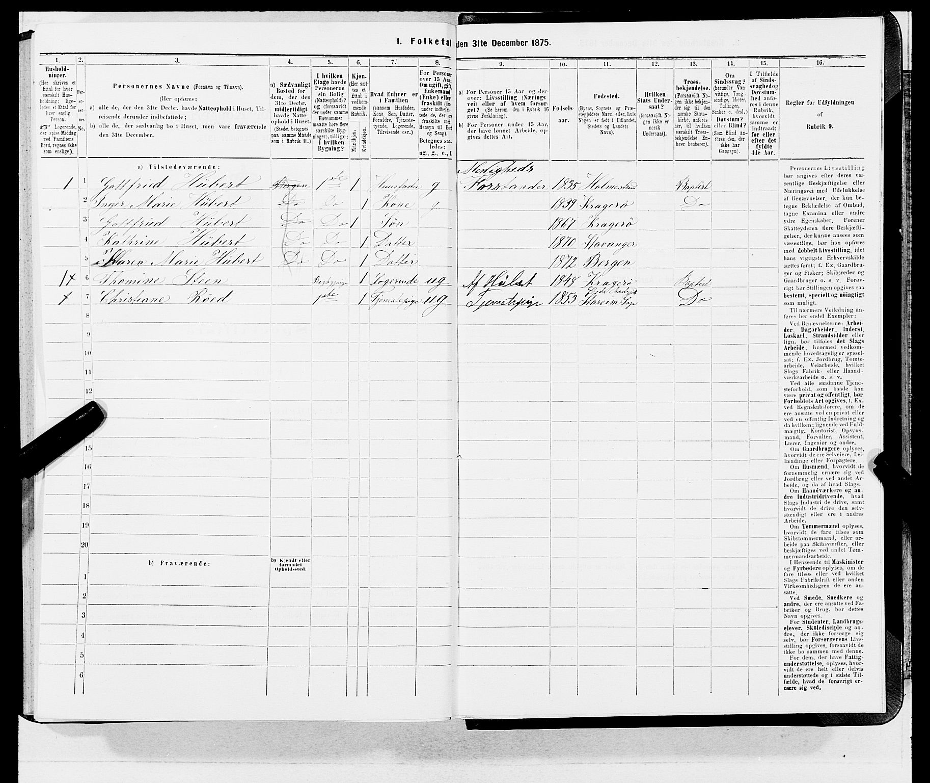 SAB, 1875 census for 1301 Bergen, 1875, p. 3602