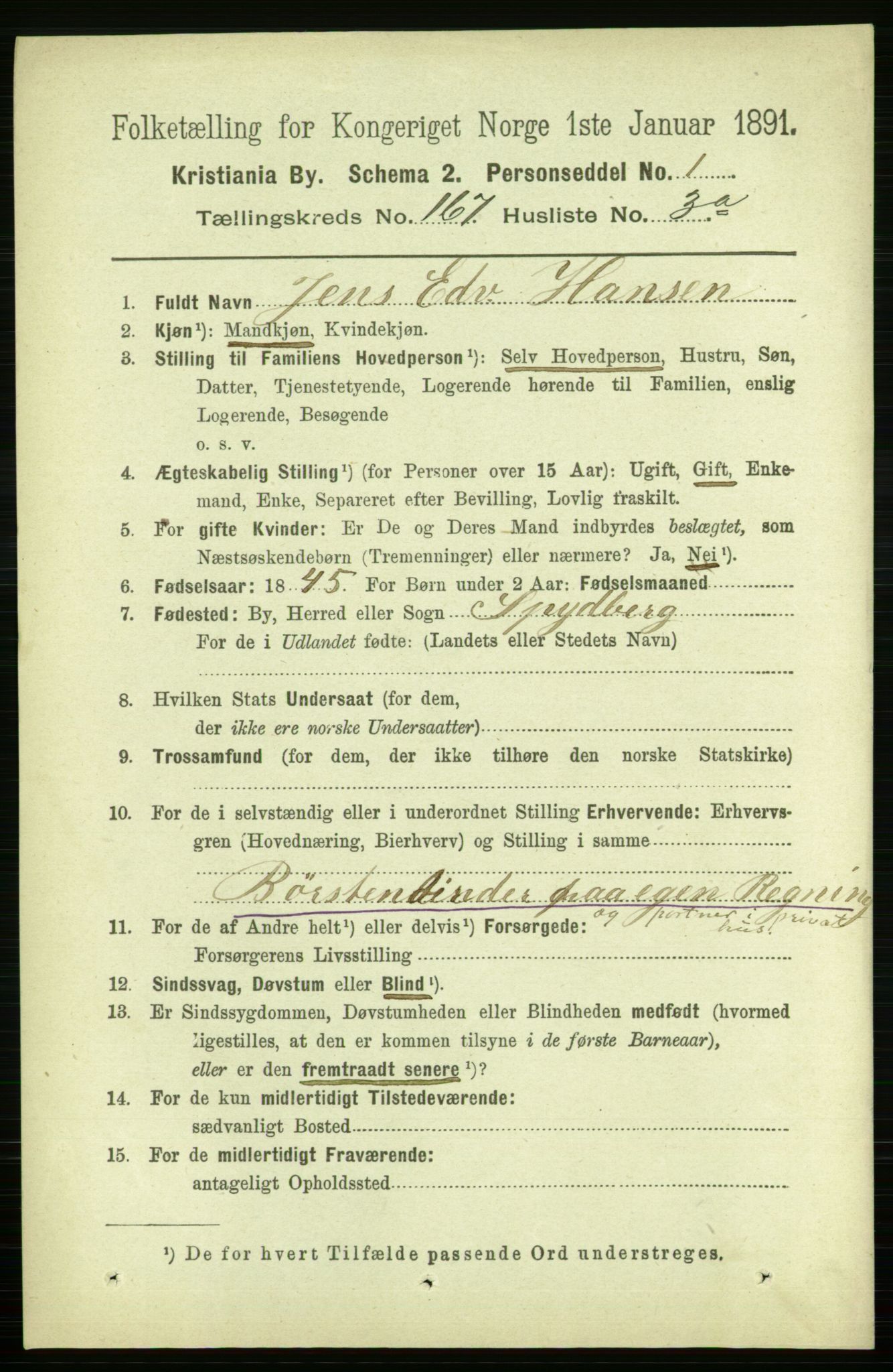 RA, 1891 census for 0301 Kristiania, 1891, p. 97291