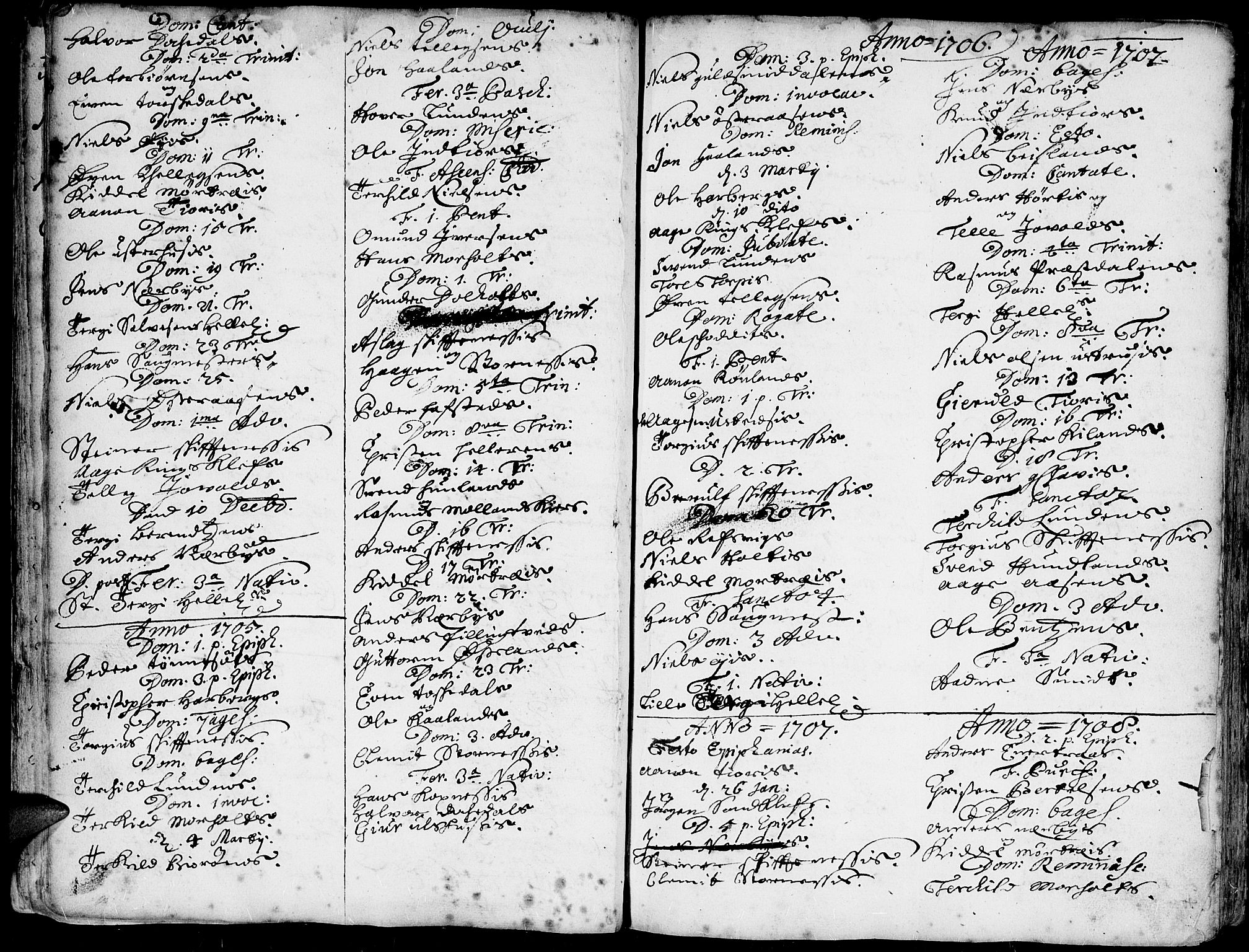 Hommedal sokneprestkontor, AV/SAK-1111-0023/F/Fa/Fab/L0001: Parish register (official) no. A 1 /1, 1690-1754