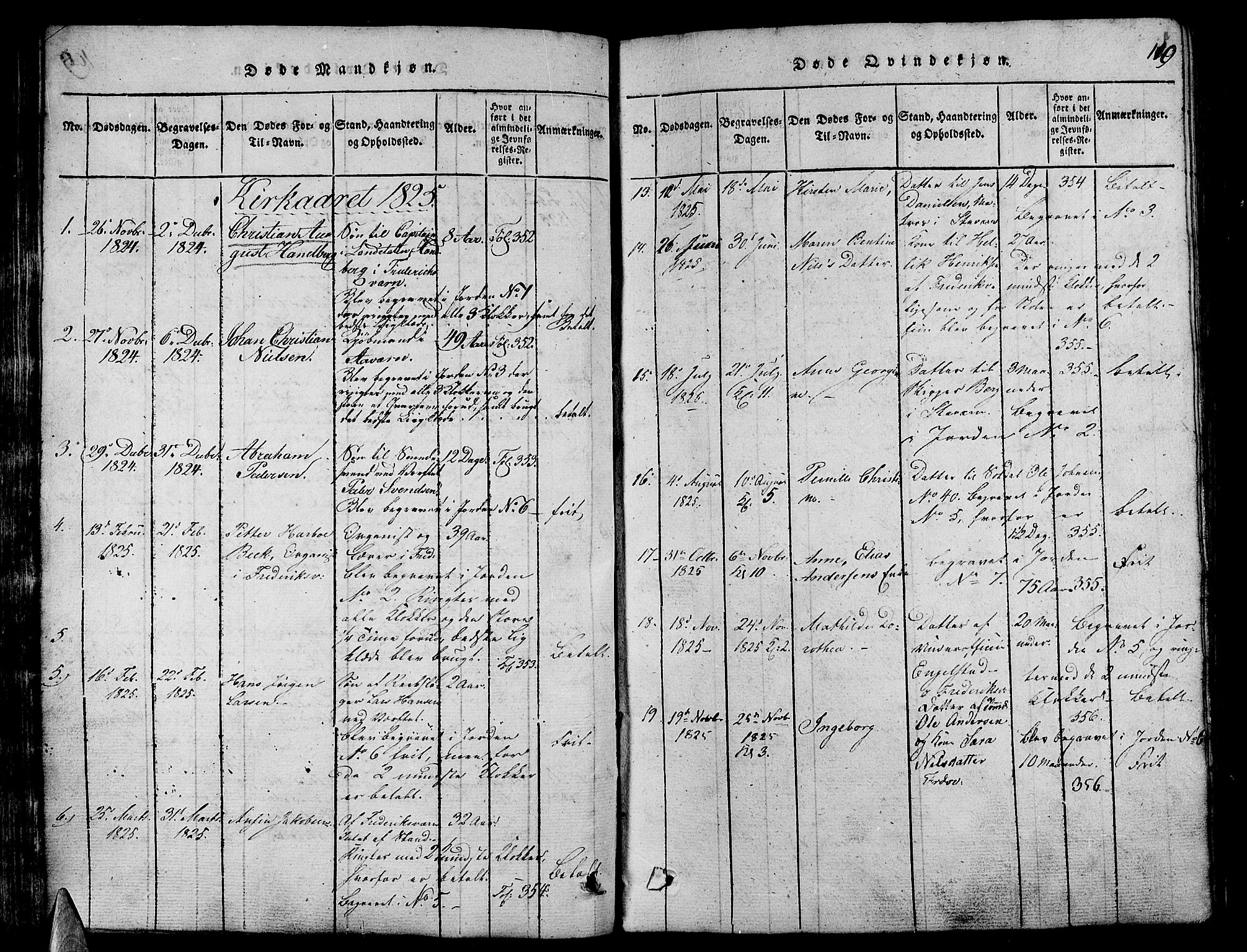 Stavern kirkebøker, AV/SAKO-A-318/G/Ga/L0001: Parish register (copy) no. 1, 1817-1841, p. 110