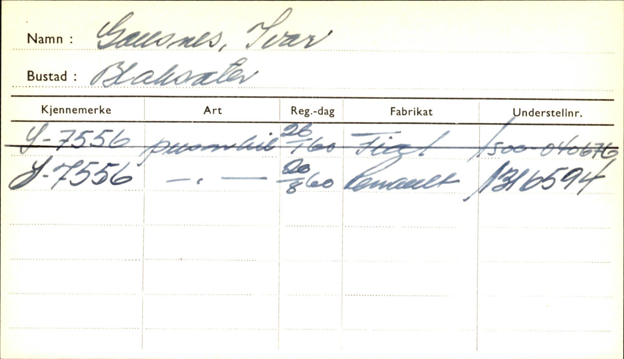 Statens vegvesen, Sogn og Fjordane vegkontor, AV/SAB-A-5301/4/F/L0001D: Eigarregister Fjordane til 1.6.1961, 1930-1961, p. 324