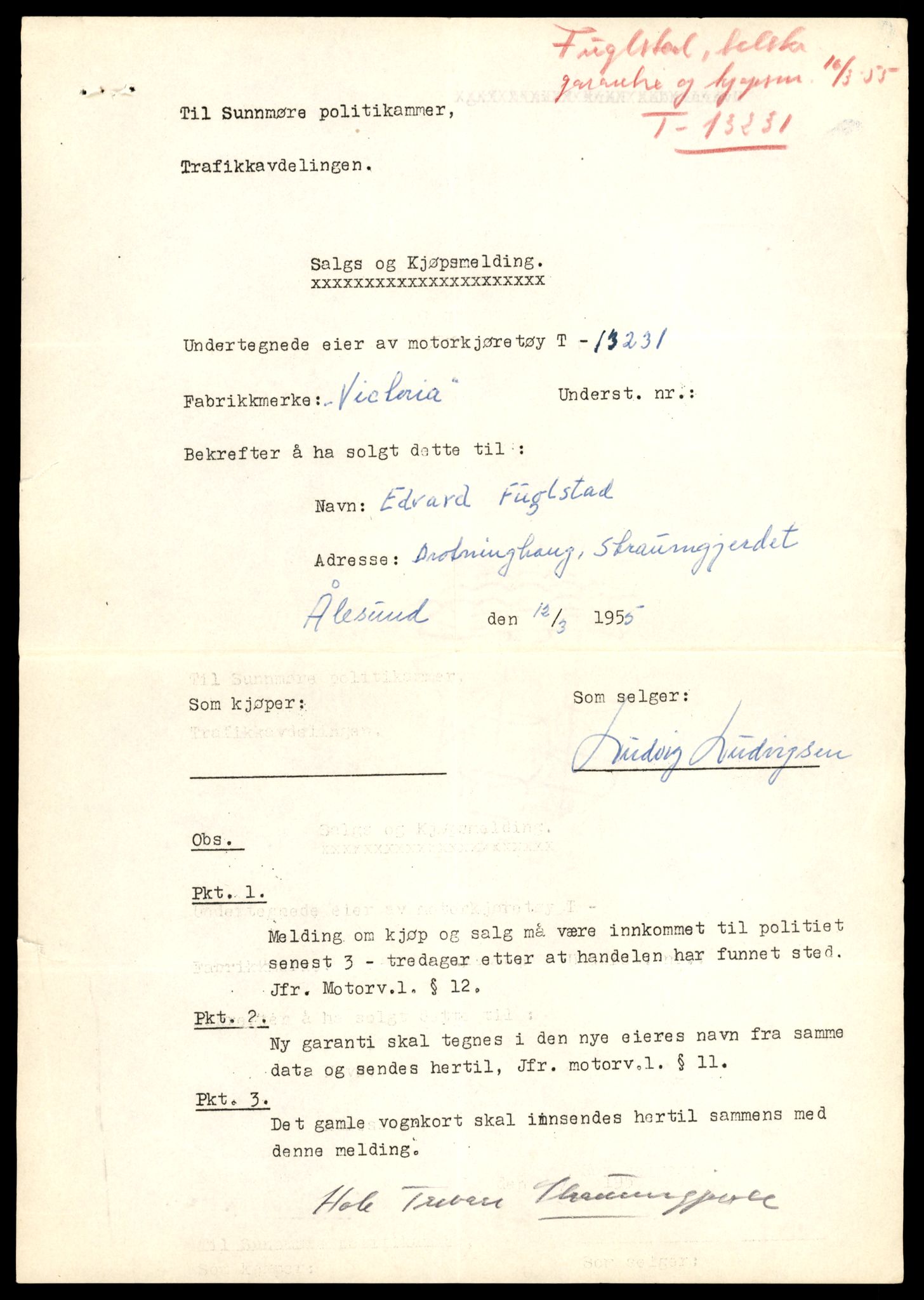 Møre og Romsdal vegkontor - Ålesund trafikkstasjon, AV/SAT-A-4099/F/Fe/L0038: Registreringskort for kjøretøy T 13180 - T 13360, 1927-1998, p. 891